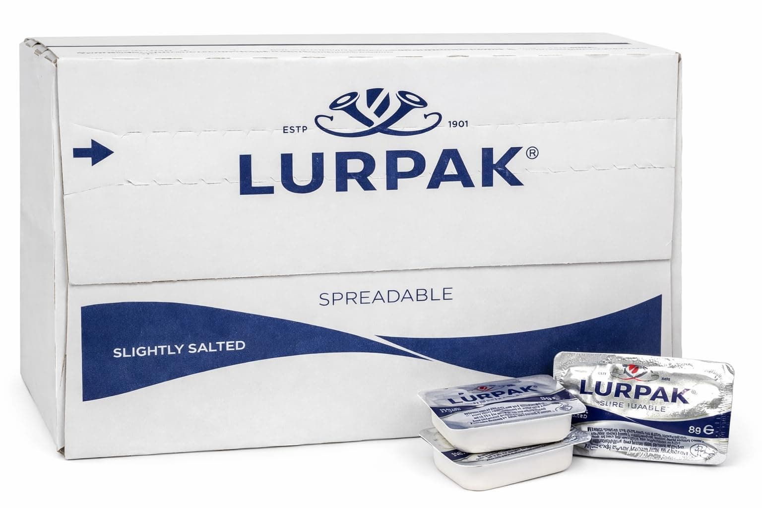 Lurpak SPREADABLE Butter Portions 50 x 8 grams Portions from GREAT BRITISH TRADING LIMITED