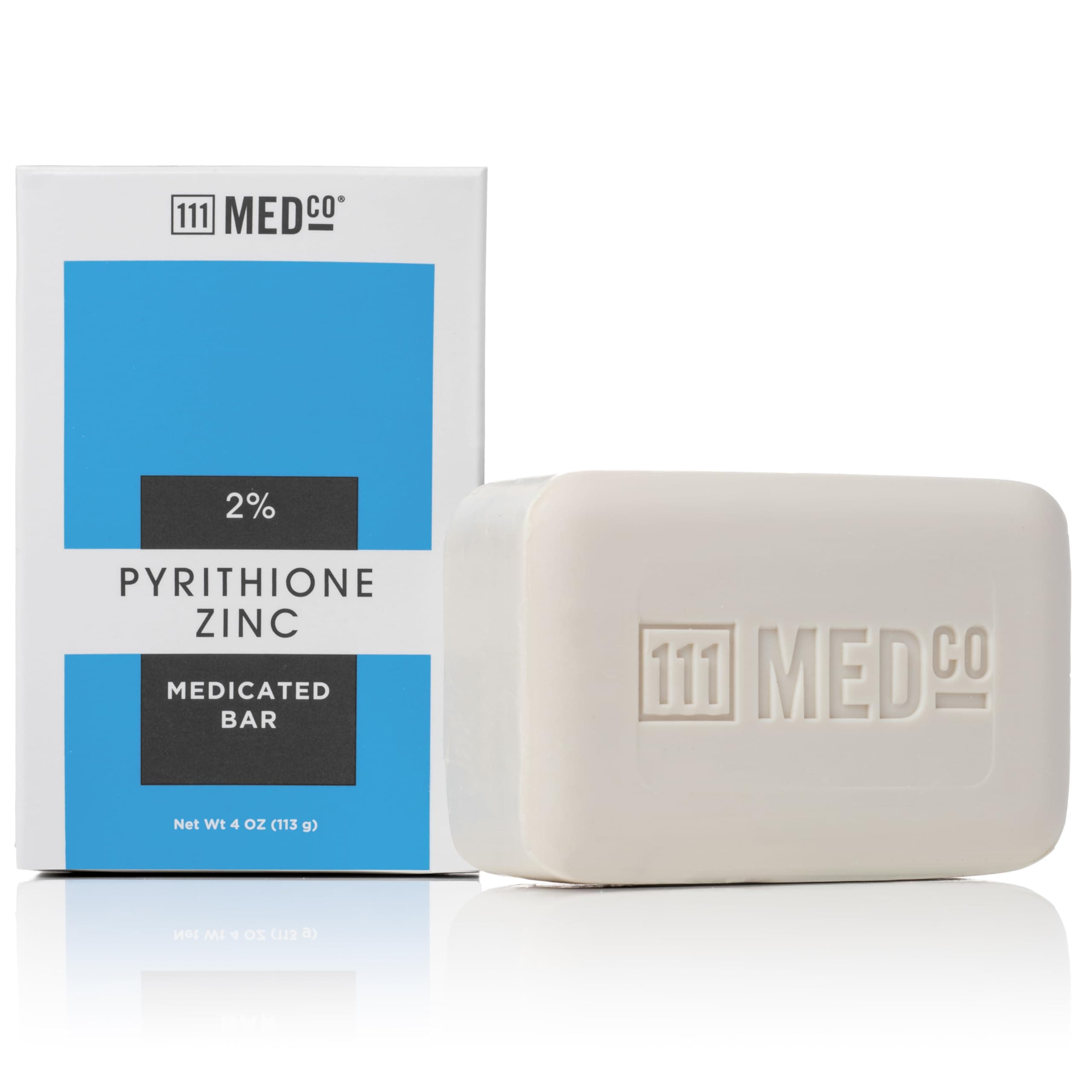 2% Pyrithione Zinc Medicated Cleansing Bar, Anti‑Dandruff Face, Scalp and Body Soap for Itching, Flaking and Scaling from Dandruff and Seborrheic Dermatitis, 4 oz