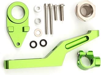 FXCNC Racing Motorcycle CNC Steering Damper Stabilizer Buffer Mounting Bracket Kit Compatible with Ninja 600 ZX636 ZX6R ZX-6R 2009-2019