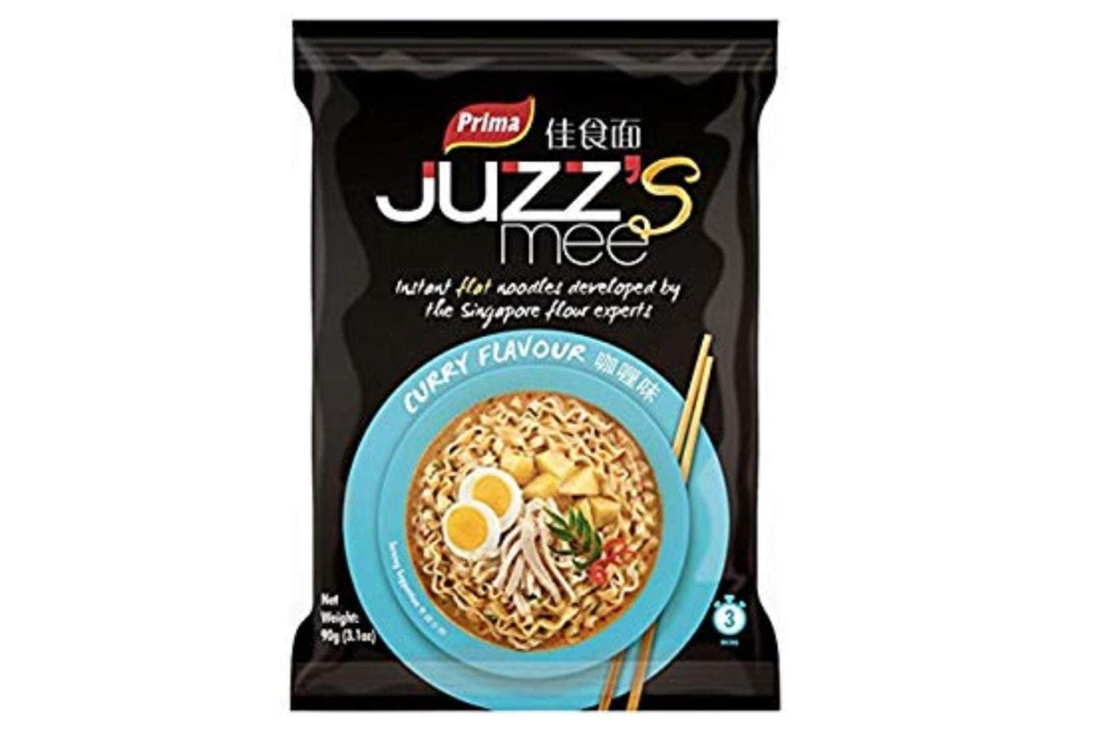 Juzz's Mee Instant Noodles (Curry Flavor) - 3.1oz (Pack of 32)