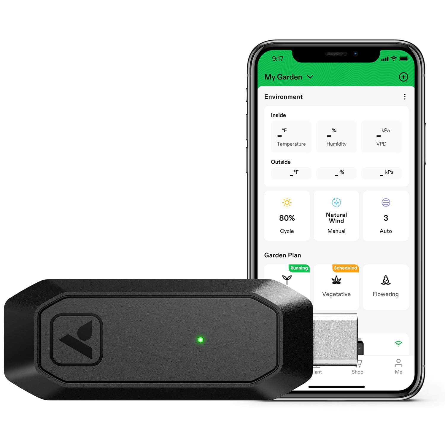 GrowHub Controller E25 for Grow Tent Cooling Ventilation Lighting, Supports Smart Grow System Devices, Expansion Port for E42/E42A WiFi & App Controllable for Grow Tent