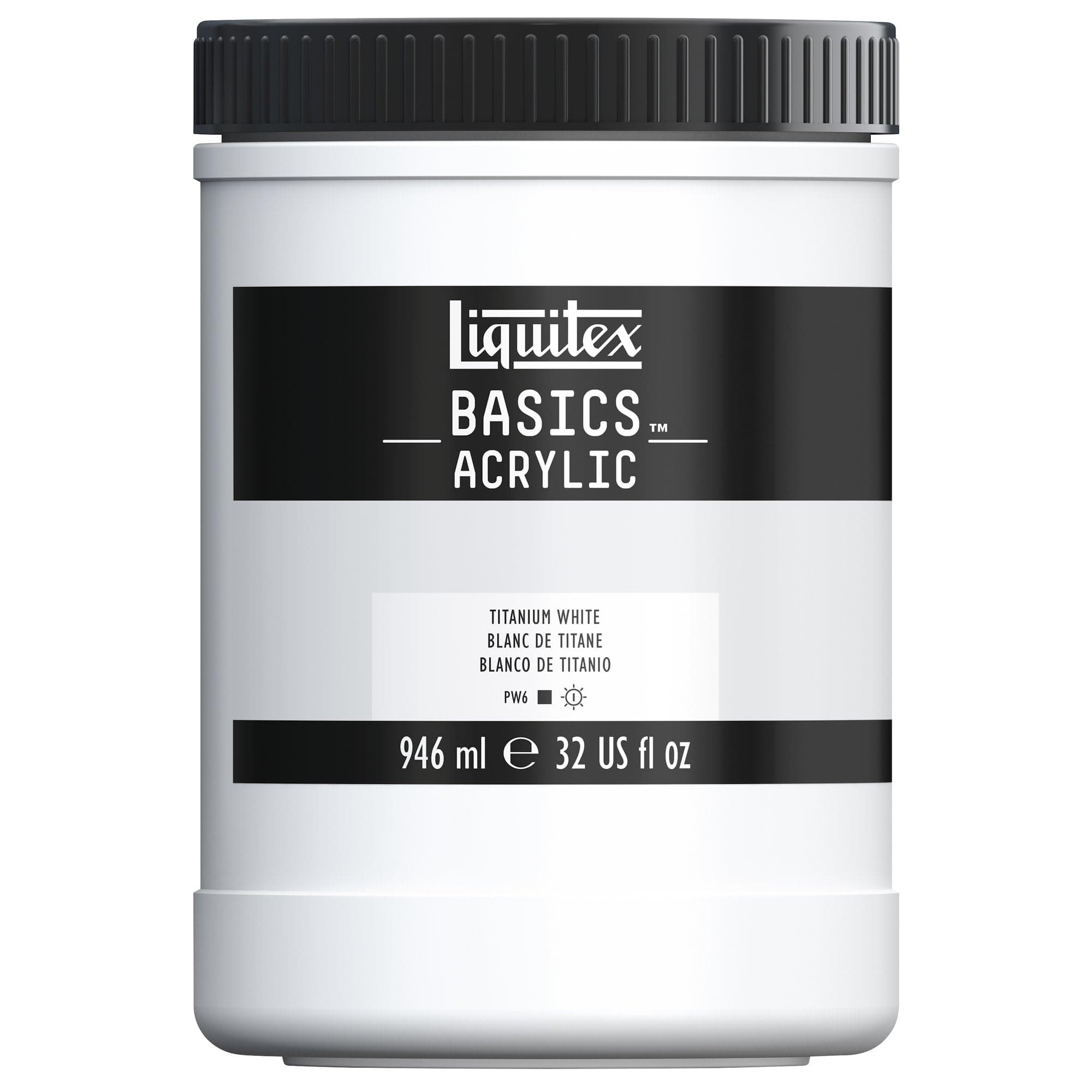 Liquitex BASICS Acrylic Paint 32-oz jar, Titanium White