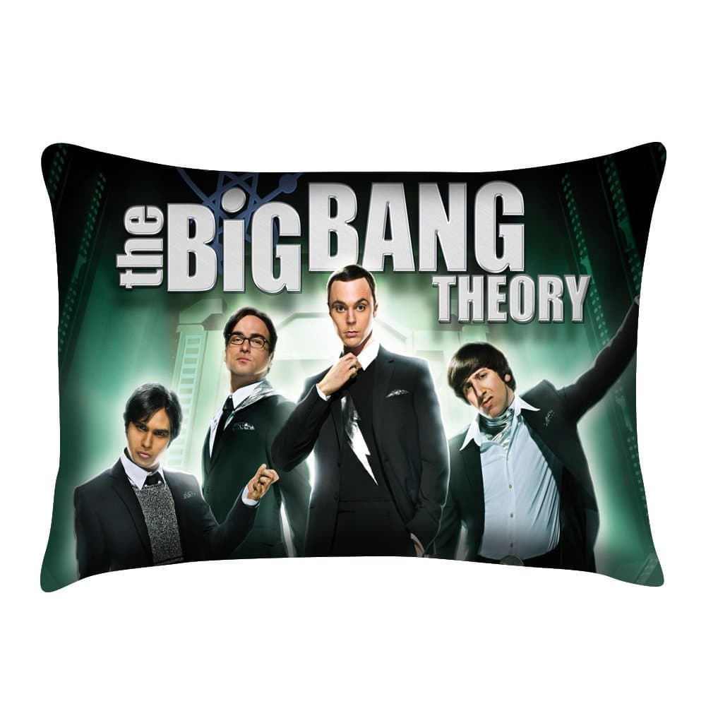 The Big Bang Theory Pillowcase Two Sides Printed in Size 20x30 Inch Zippered Pillow Case Cover