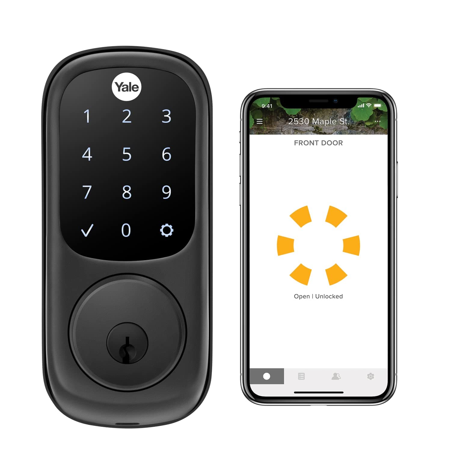 Assure Lock Touchscreen, Wi-Fi Smart Lock - Compatible with Alexa, Google Assistant, HomeKit, Phillips Hue and Samsung SmartThings, Black Suede