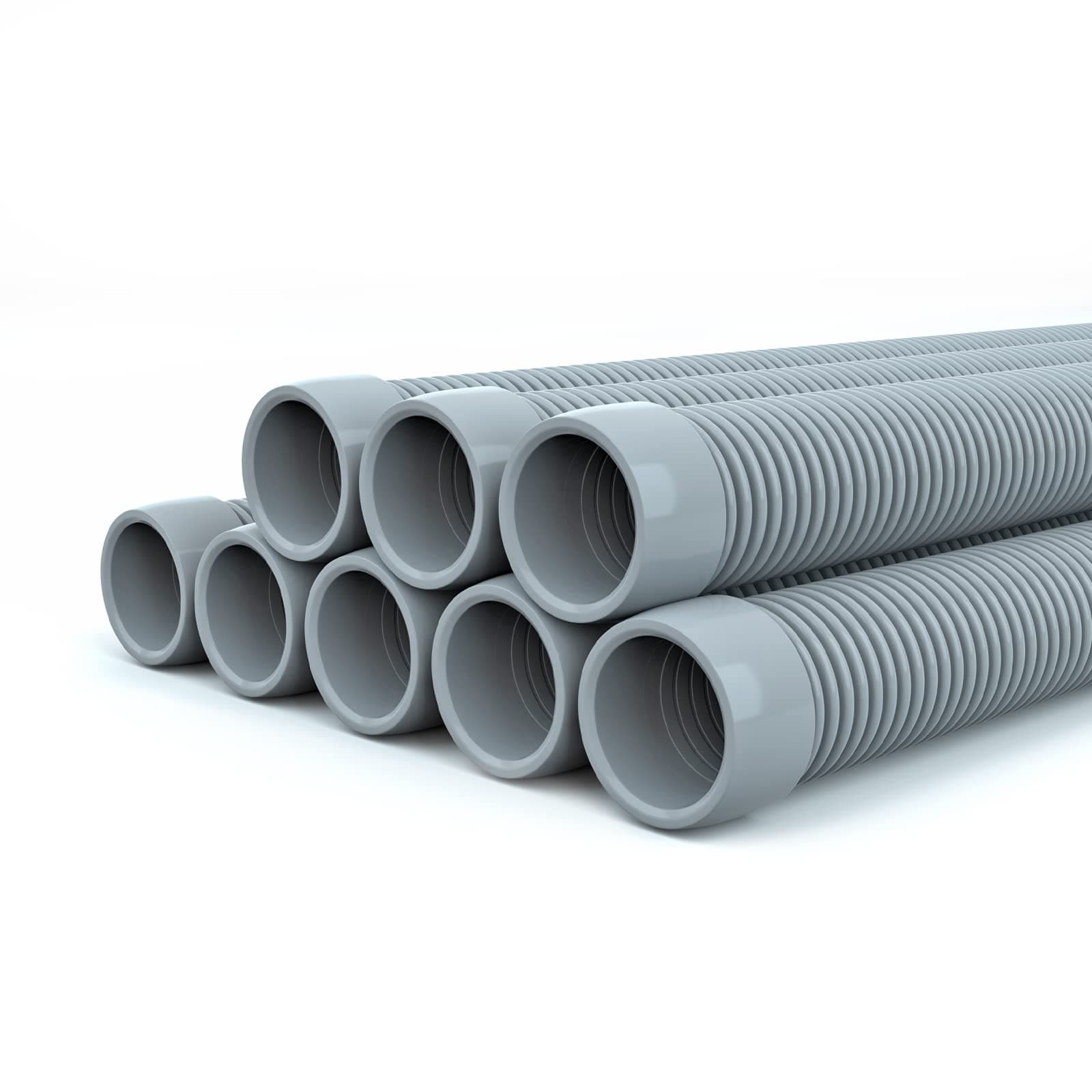Professional Swimming Pool Vacuum Cleaner Hose -1.5” 8 Piece Hoses for Pool Vacuum Extension/Replacement - Compatible with all Major Automatic Swimming Pool Cleaners