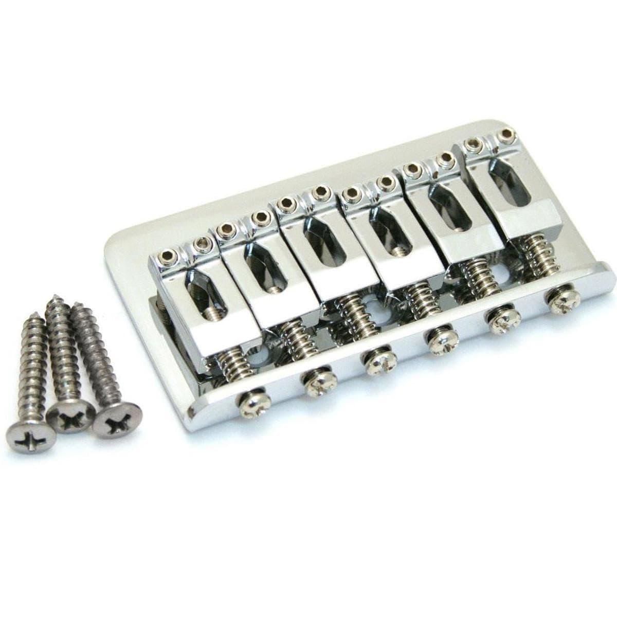 Hardtail Strat Bridge Assembly for Import Models - Chrome