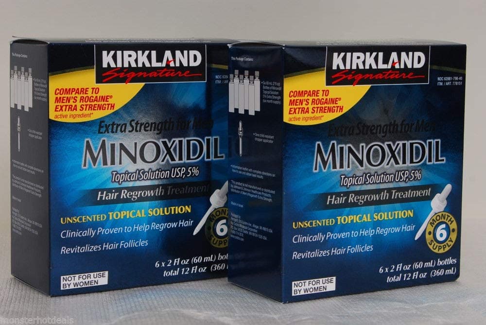 Minoxidil 5% Extra Strength Hair Regrowth for Men, 12 Months Economy Pack