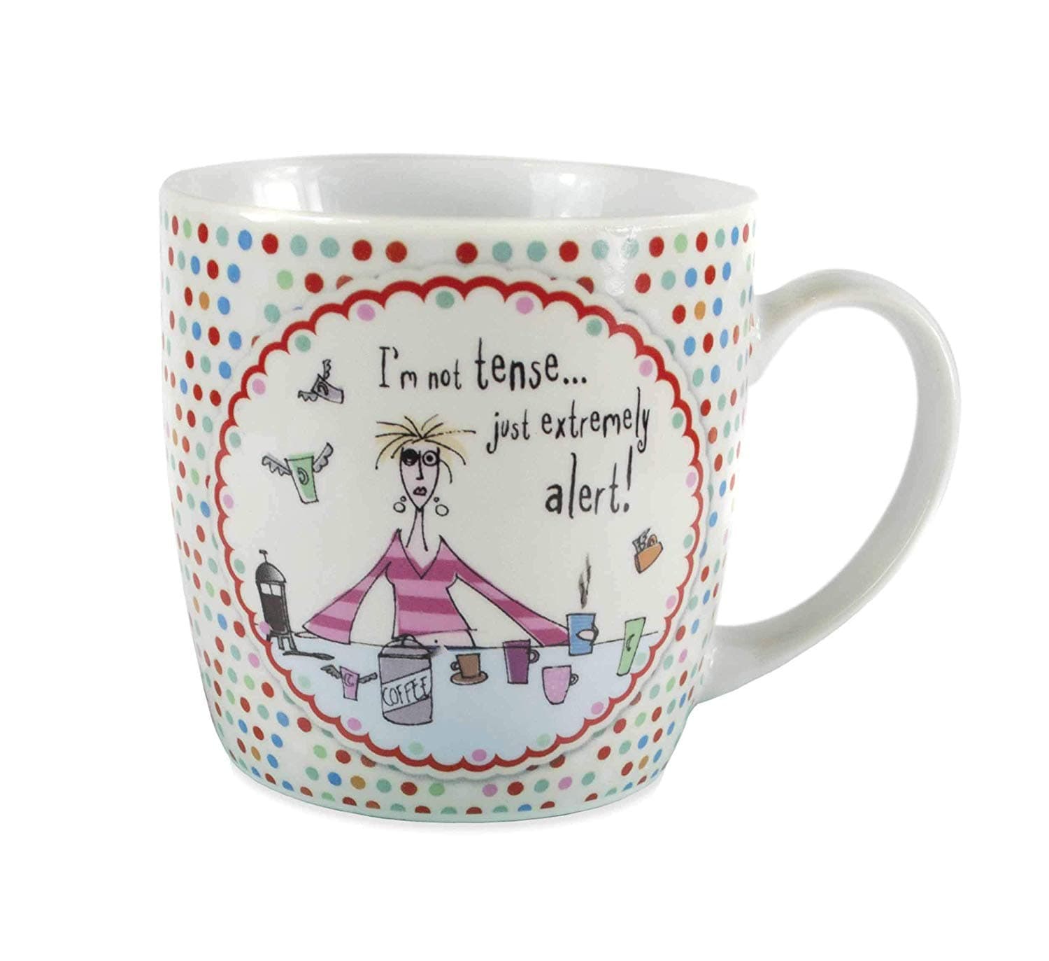 Born TO Shop Boxed Mug - I'm Not Tense... Just Extremely Alert!