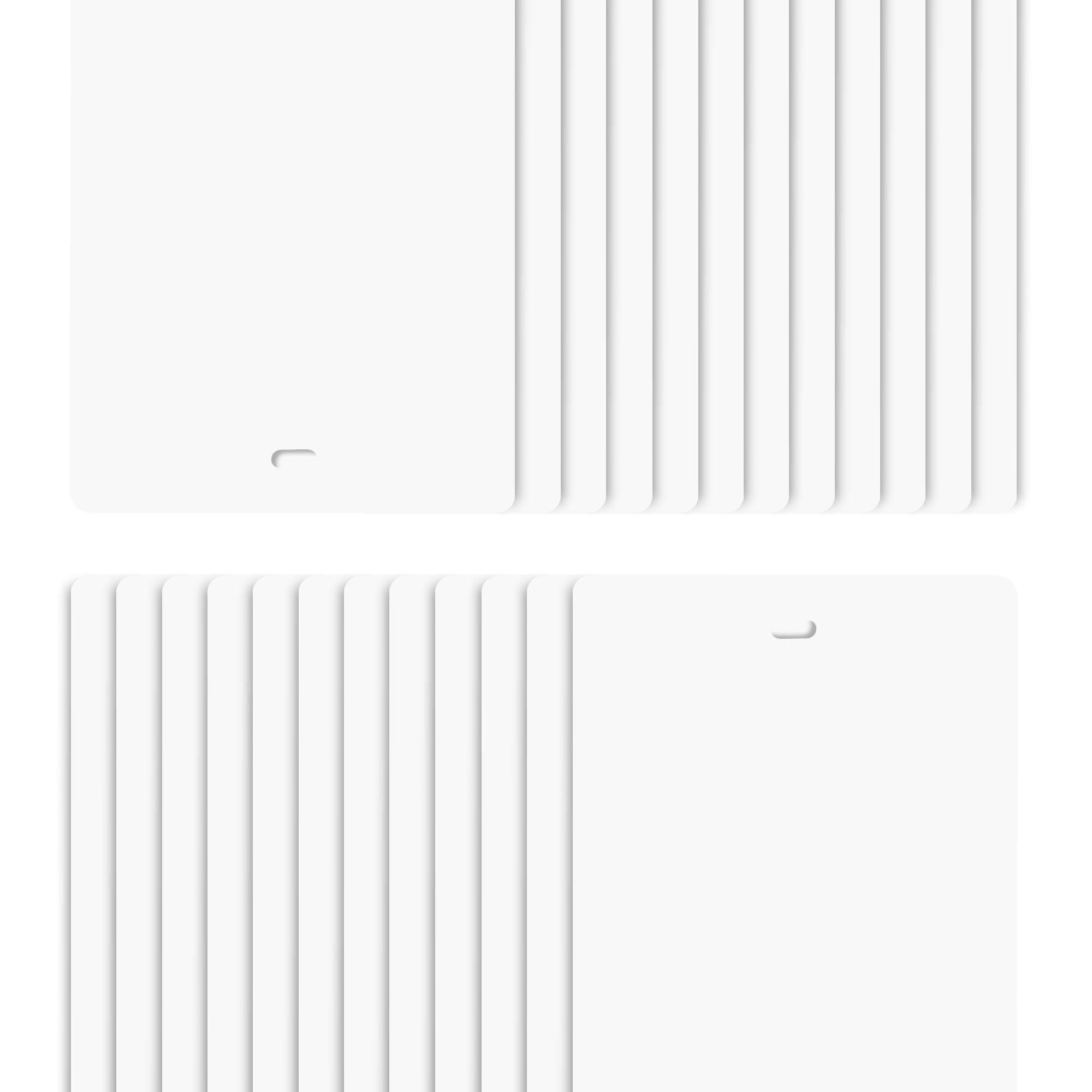 DALIX 82.5" White Vertical Blinds Replacement Slats Sliding Door Window (24 Pack)