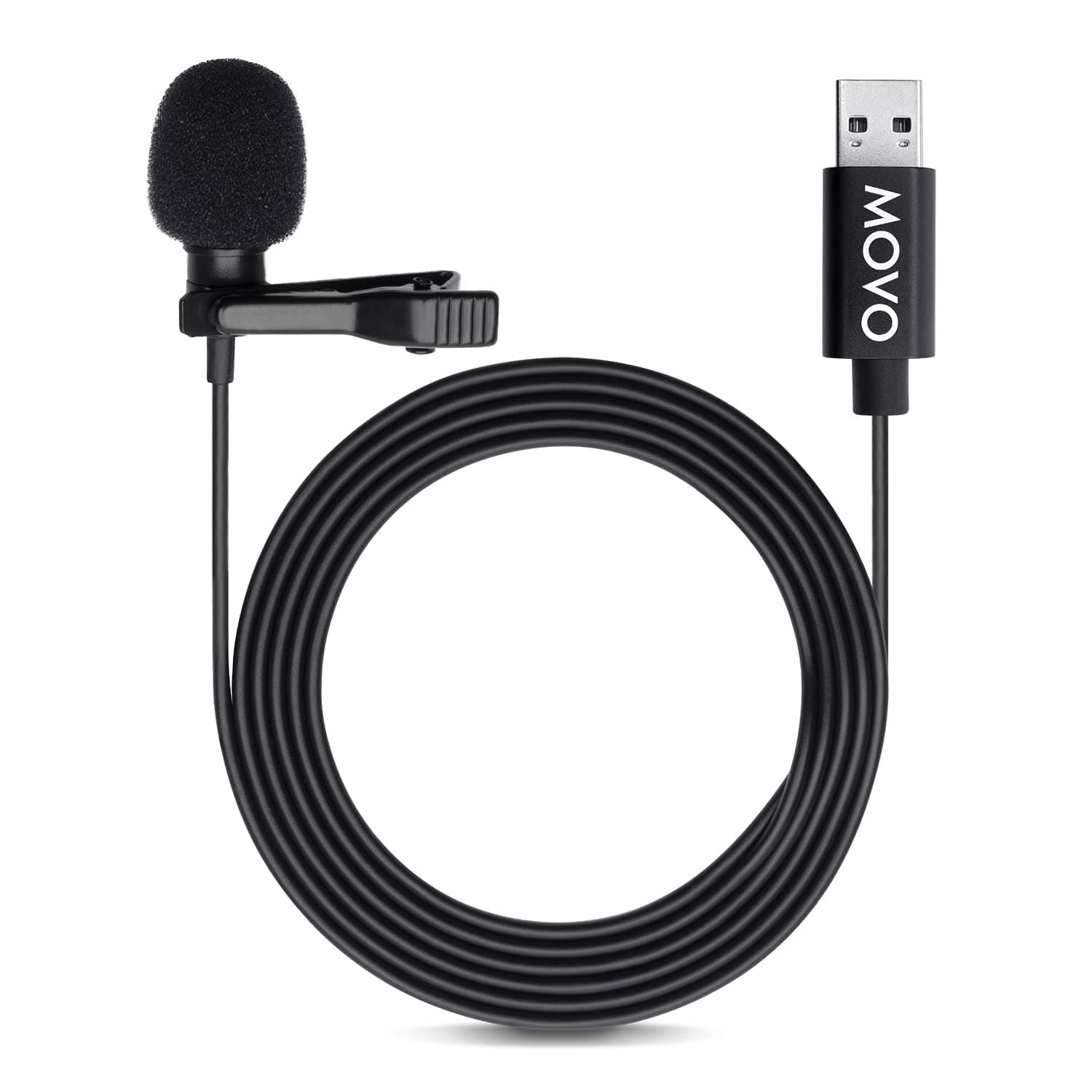 M1 USB Lavalier Lapel Clip-on Omnidirectional Microphone for Laptop, PC and Mac, Perfect Podcasting, Gaming, Streaming and Desktop Mic (6m Cord)