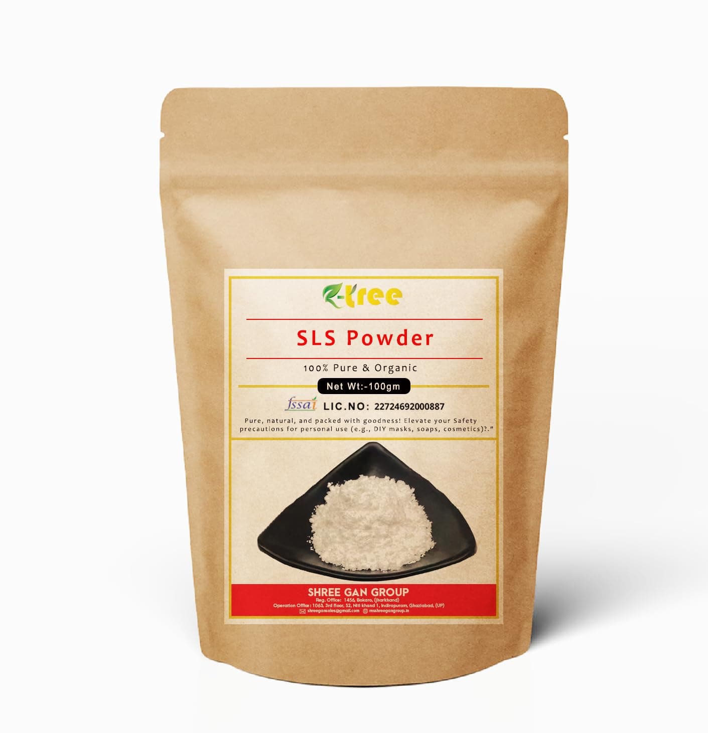 SLS Powder 100GM Sodium Lauryl Sulphate,Sodium Dodecyl Sulphate (SDS) Surfactant Foaming Cleansing Agent for Cosmetics Personal Care Products