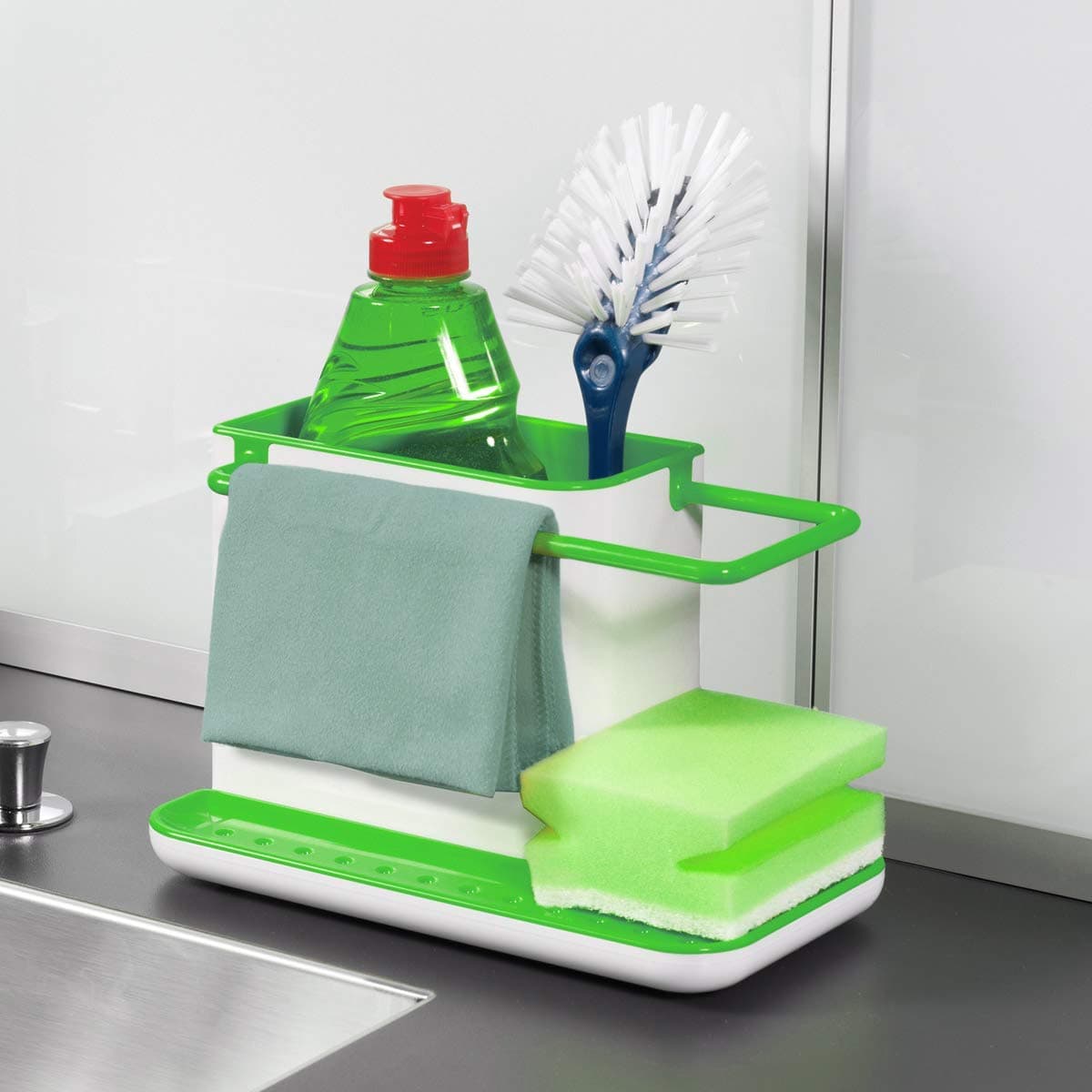 AmigozZ 3 in 1 Stand for Kitchen Sink (Standard Size, Multicolour)