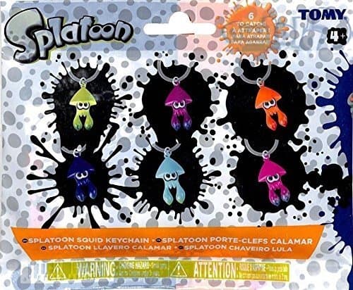 Splatoon Squid Keychain Sealed 4 Packs