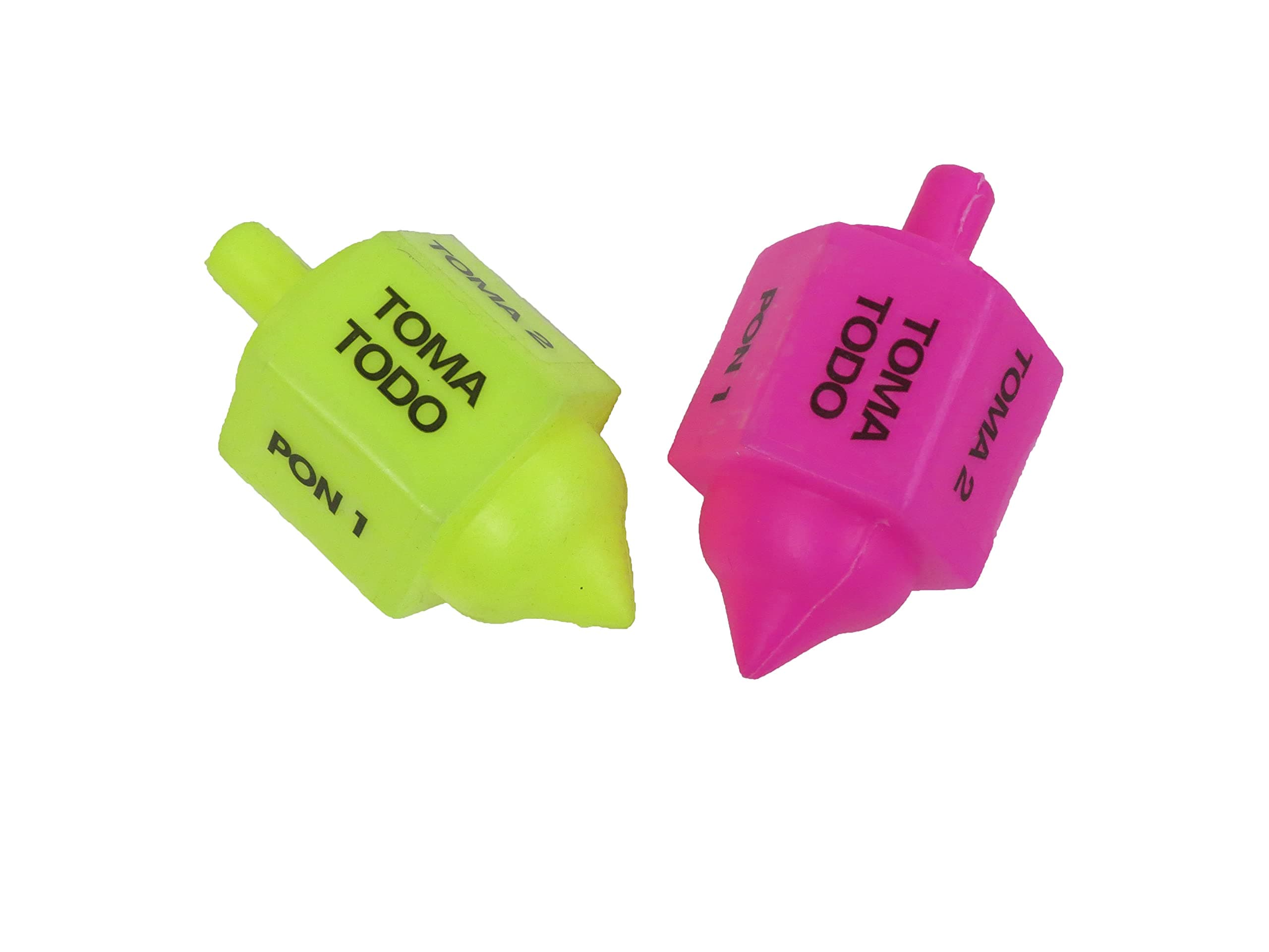 Leos Imports 2 Pack Neon Toma Todo Spinning Top