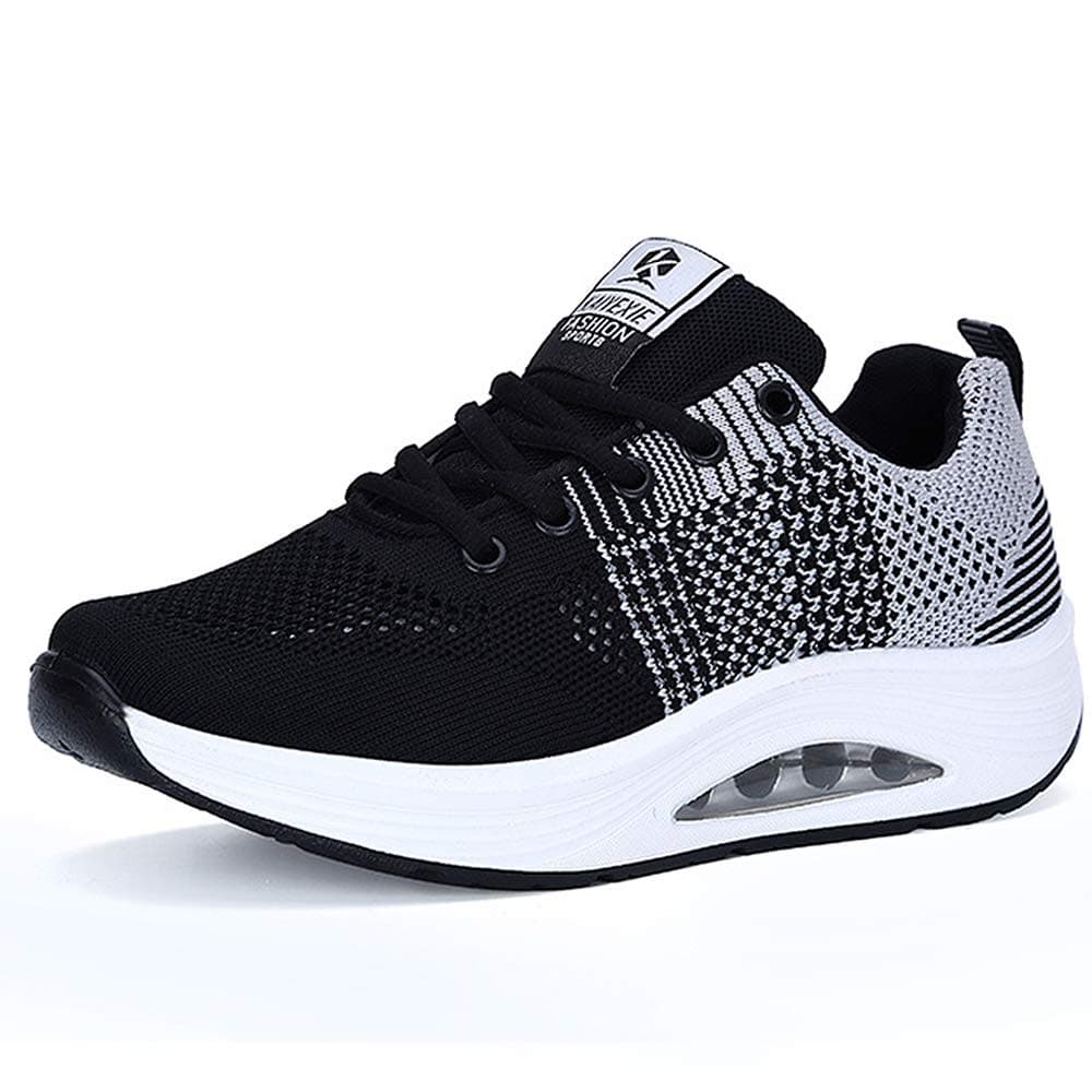 SisttkeWomen's Lightweight Sneakers,Trainers Ladies Casual Comfortable Walking Shoes Platform Wedges Breathable Running Shoes