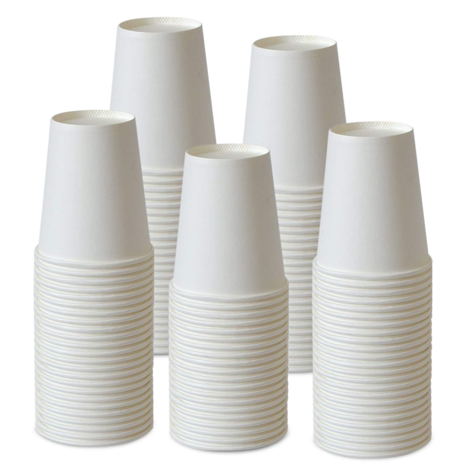 Paper Cups 150 Pack - 8 Oz Hot and Cold Paper Coffee Cups