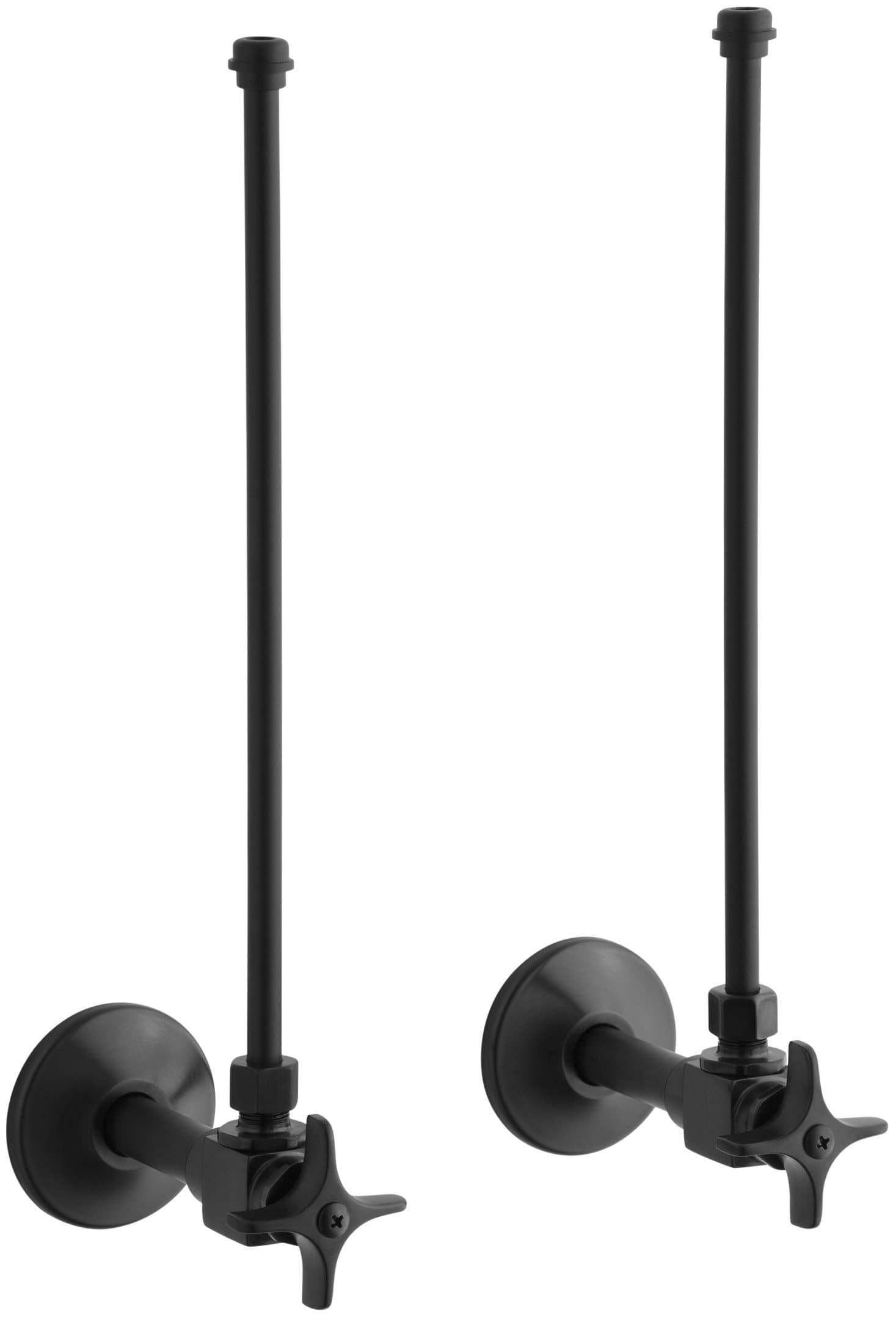 Kohler K-7605-P-BKB Angle Supply with Stop, Brushed Black