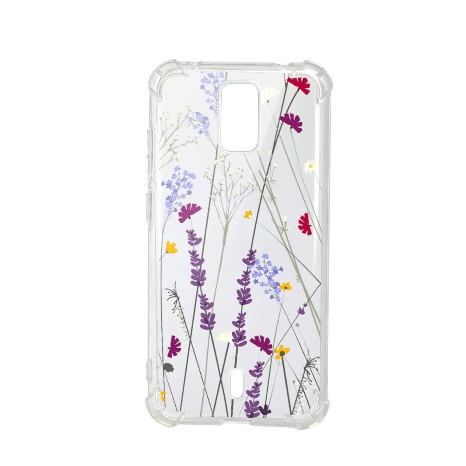 Compatible with Cricket Debut/AT&T Calypso 2 (U319AA)/Cricket Debut 4G LTE(2021) Case,Wild Flower Garden Floral Botanical Print Design for Cricket Case Women Girl,Soft TPU Trendy Case for Cricket