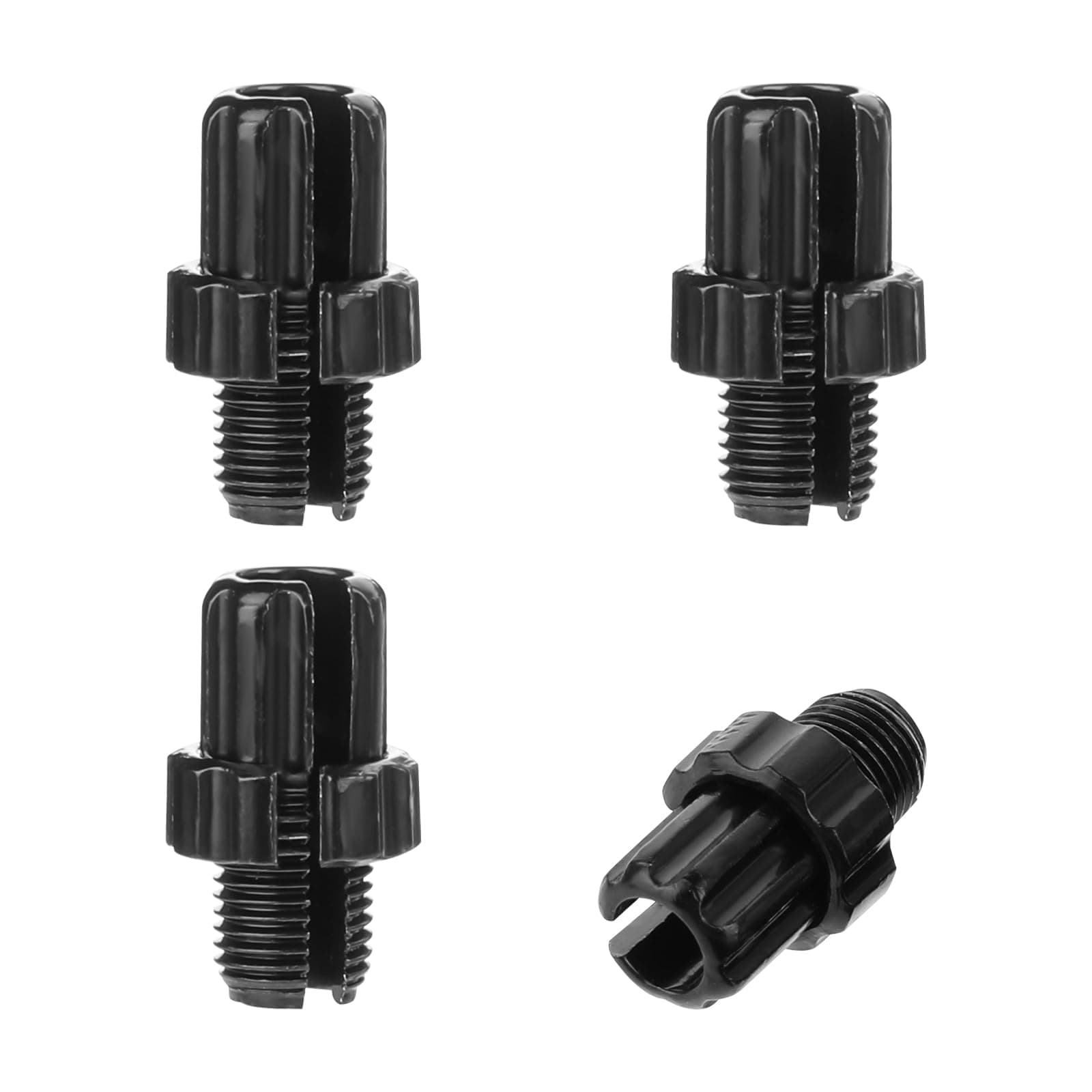 M10 Bike Brake Cable Handle Lever Adjusting Screws, 4 Pack 10mm Bicycle Brake Lever Grip Fastener Bolt Aluminum Alloy Bicycle Parts Brake Cable Adjusters for Mountain Bike Accessories - Black