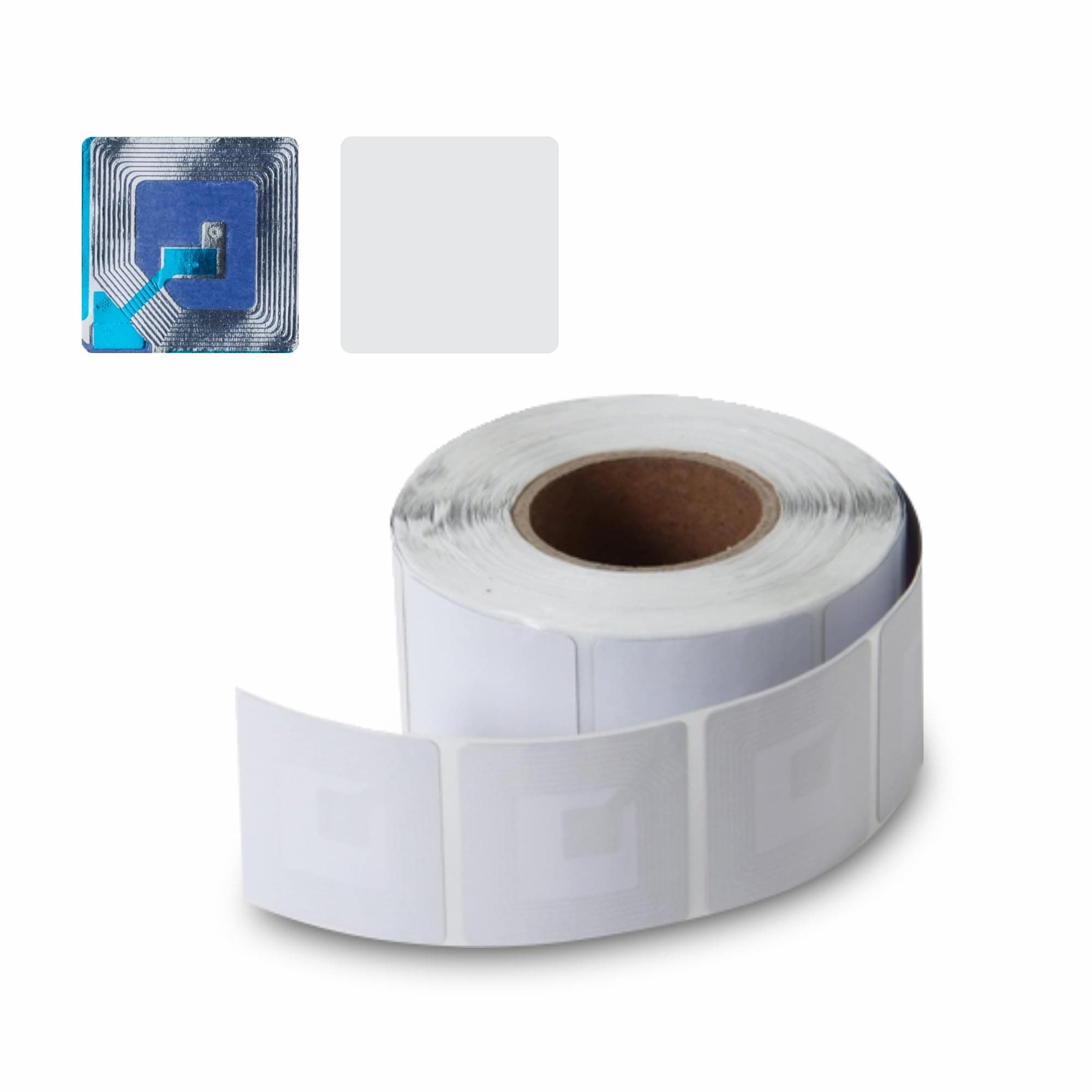 10000 Paper Security Labels 1.5X1.5 Inch Rf 8.2Mhz White Checkpoint Compatible EAS Loss Prevention