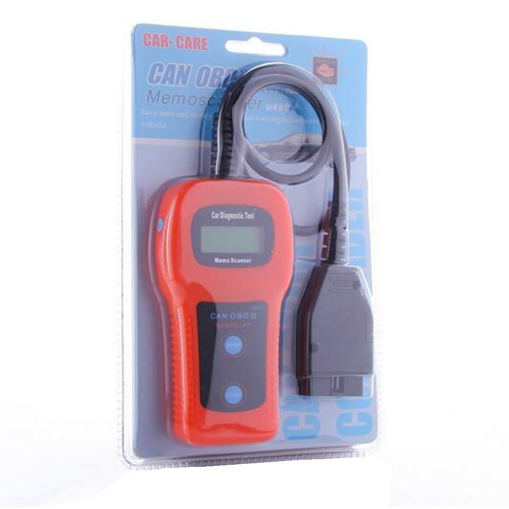 Sanmo OBDII U480 Car Scanner Auto Code Scanner Car Diagnostic read Tool Can-Bus OBD 2 clear trouble date for all Cars and Light Trucks after 1996 In the USA