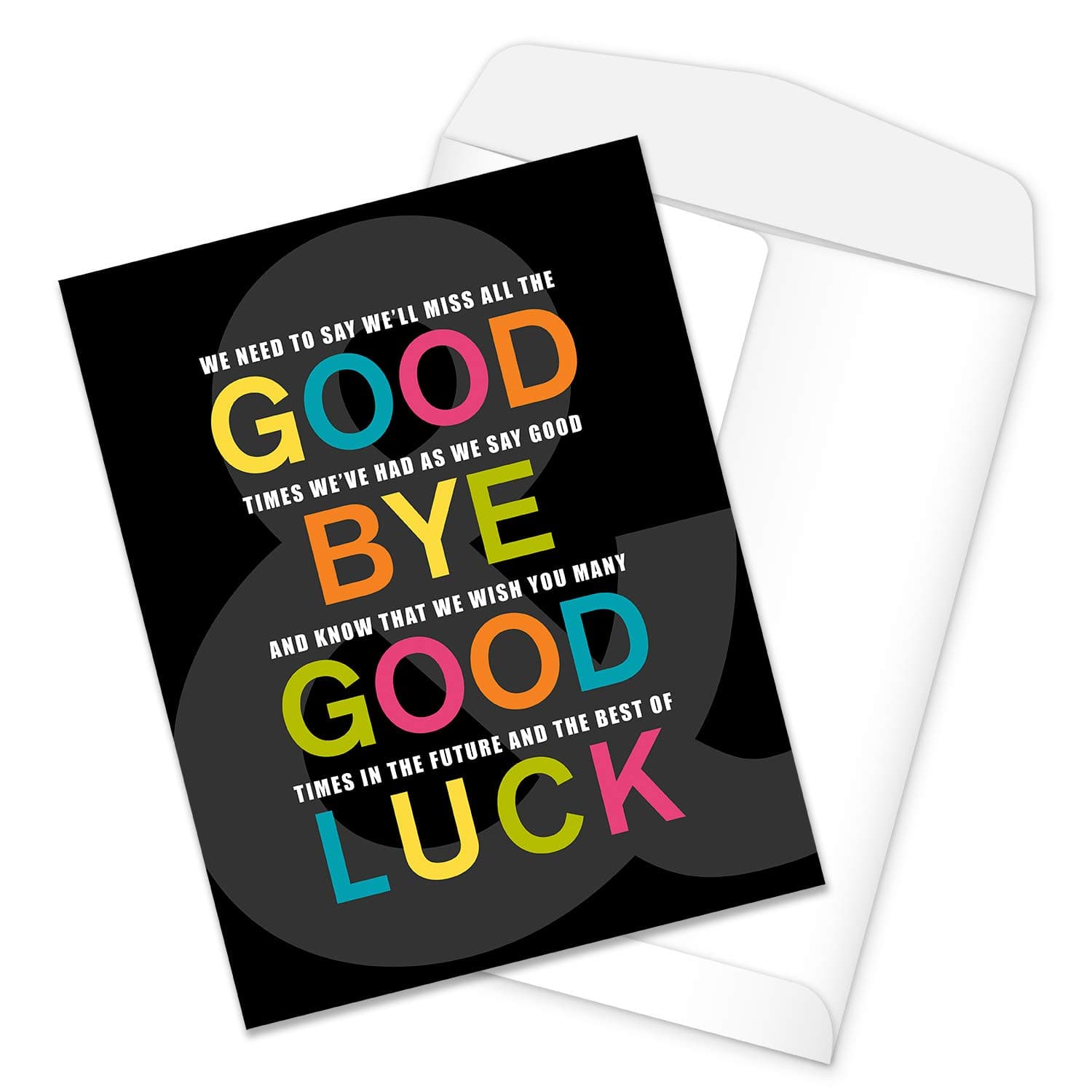 Funny Going Away Card from Group / 8.5" x 11" Jumbo Greeting Card/Large Farewell Greeting Card/Retirement Miss You Good Luck Card