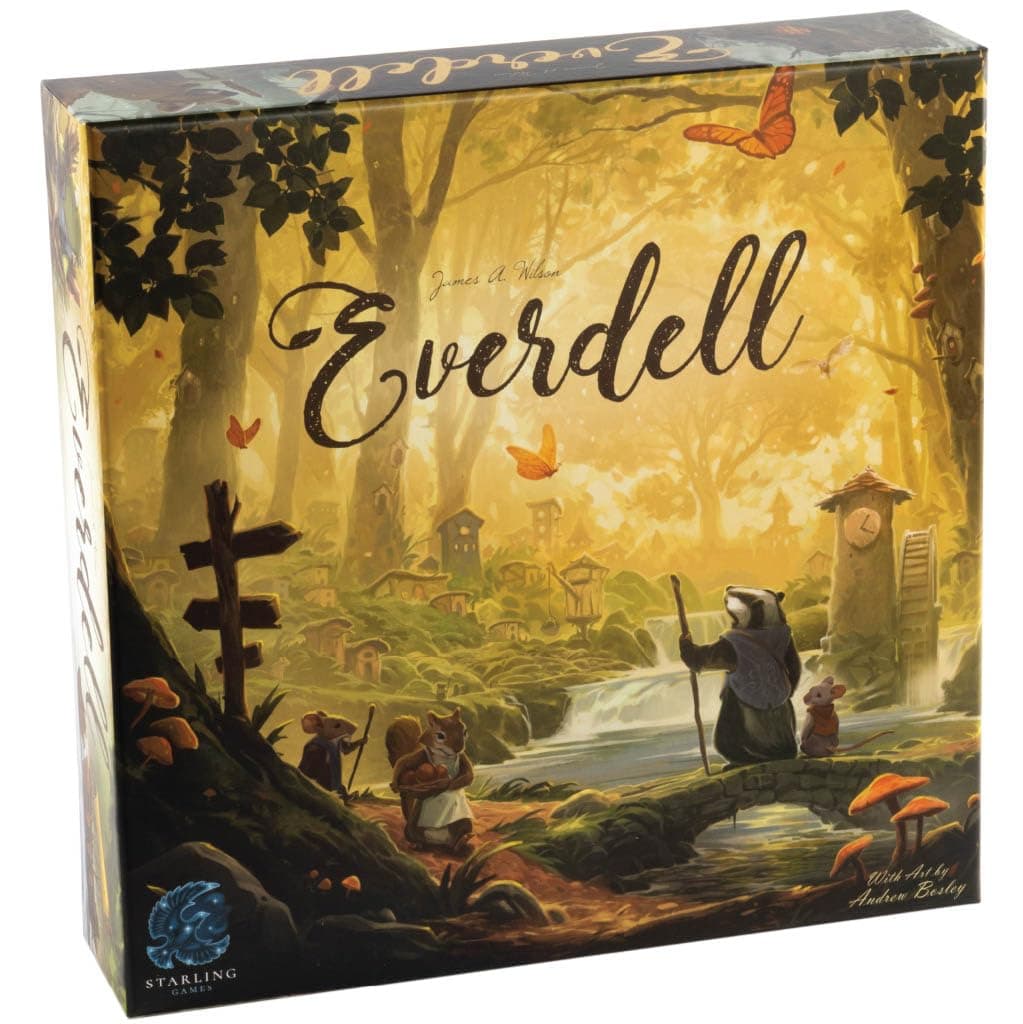 Everdell Board Game – Strategic Worker Placement & Tableau Building Game for Adults & Teens, 1–4 Players, Age 14+, Award-Winning Tabletop Fantasy Game