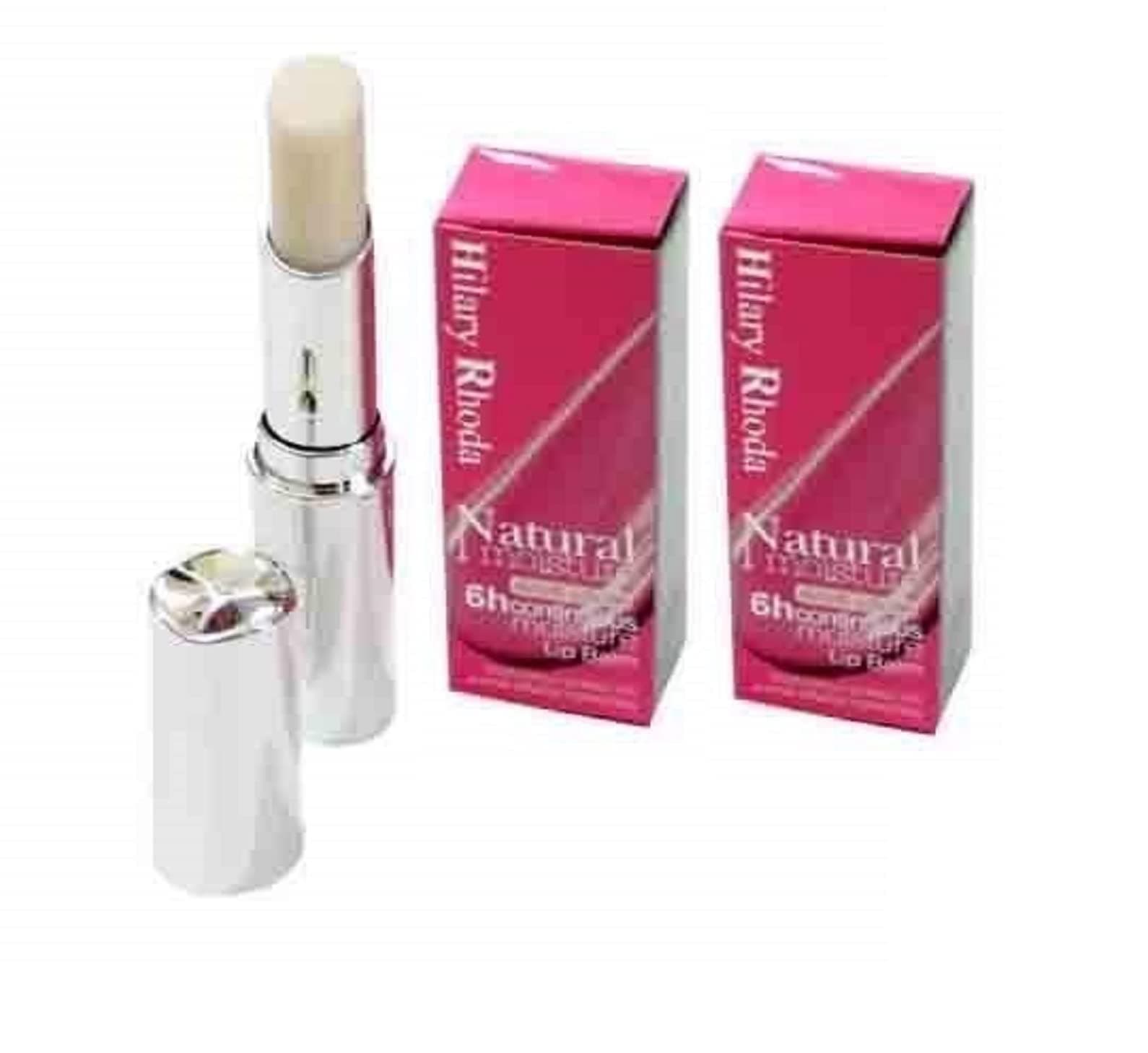 Hilary Rhoda Natural moisture lip balm with magic change color with 6 hrs continuous moisture lip balm(Pack fo 2)