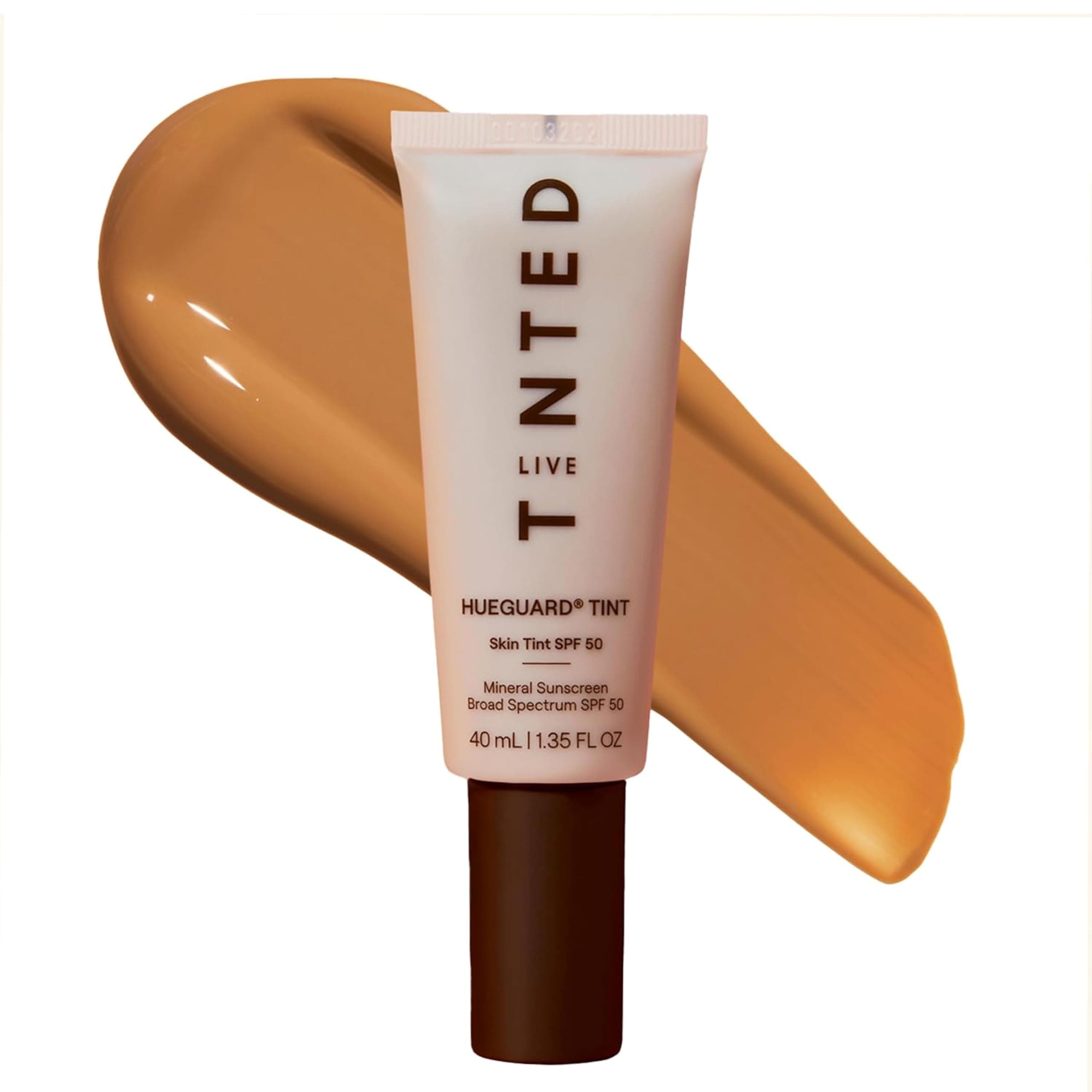 Live Tinted Hueguard Skin Tint SPF 50 - Tinted Mineral Sunscreen with Light-Medium Buildable Coverage With a Hydrating and Radiant Finish - Water and Sweat Resistant, 1.35 fl oz - Shade 06