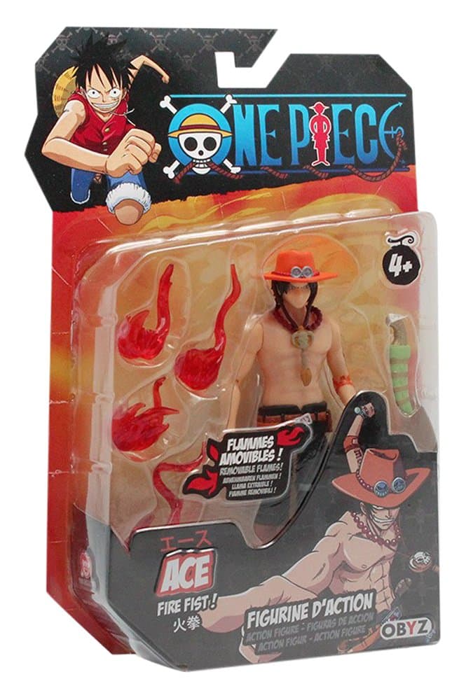 Abysse SMIFIG016 Obyz One-Piece Portgas D. Ace Action Figure, 5"
