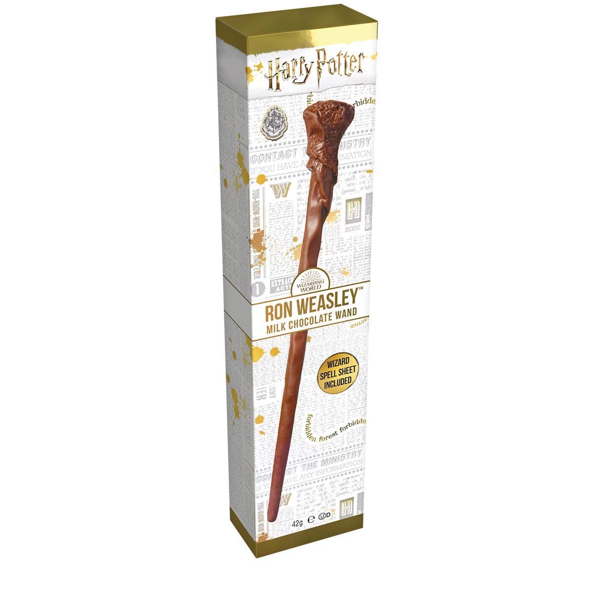Harry Potter - Ron Weasley Milk Chocolate Wands with Spell Sheet Jelly Belly (Pack of 1)