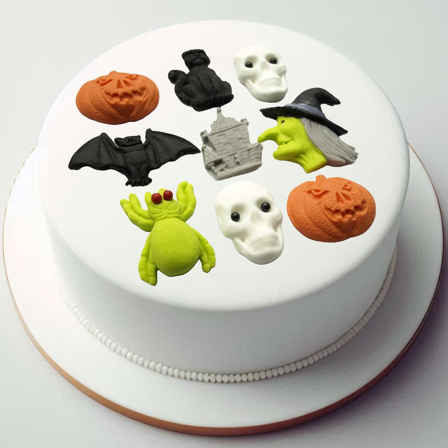 Edible Halloween Cupcake Toppers Decorations, Halloween Candy, Cake Topper, Spooky Decor