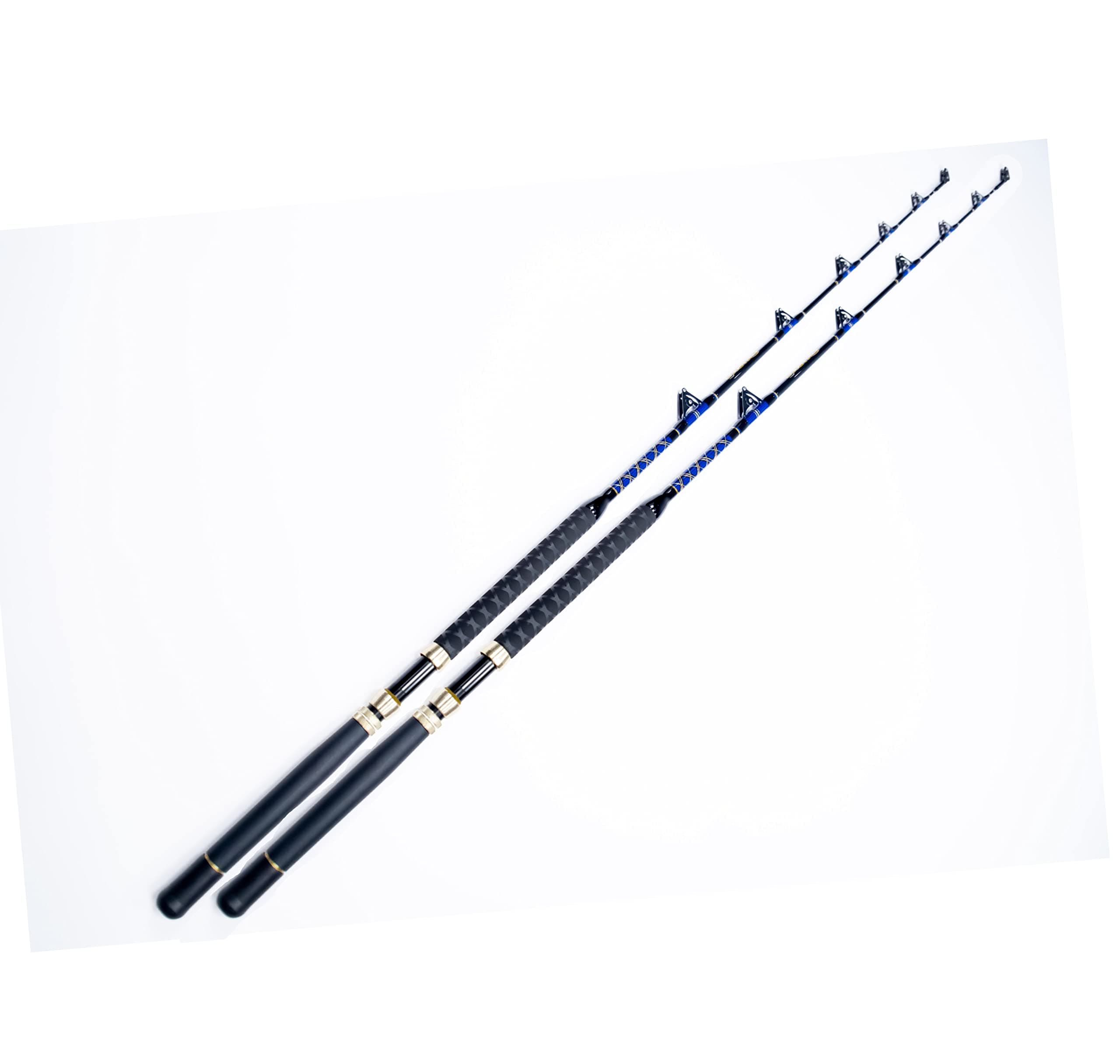 Composite 80-130LB Blueline Series Saltwater Big Game Roller Rod Set of 2 6FT