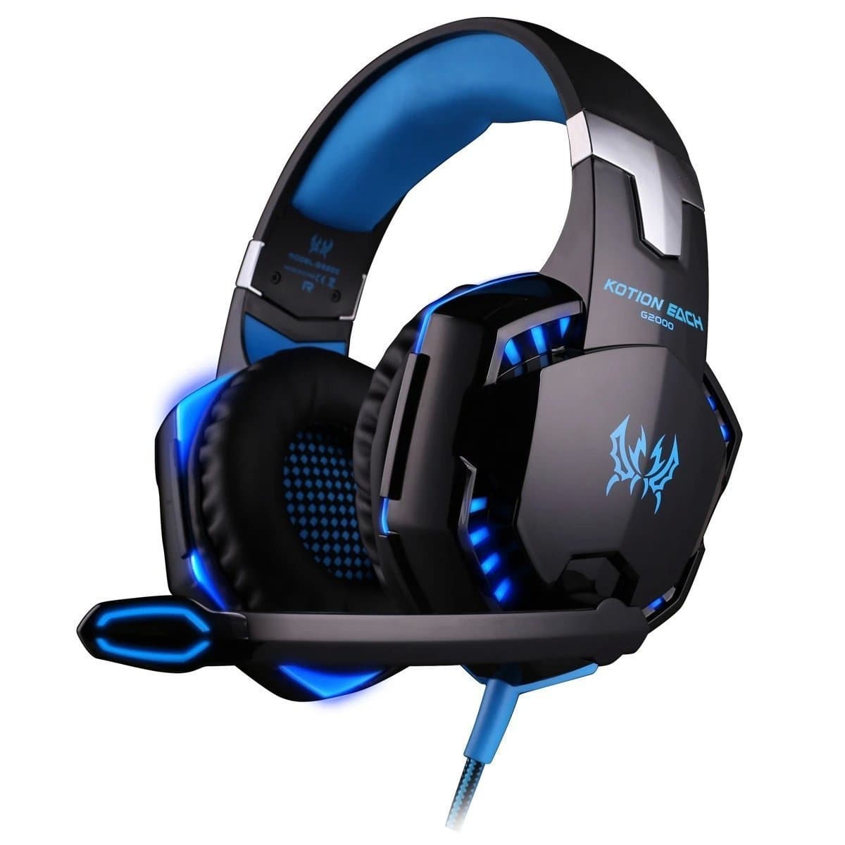 Cosmic Byte KOTION G2000 Gaming Headphone Headset Stereo Bass Over-ear Headband Mic PC Blue