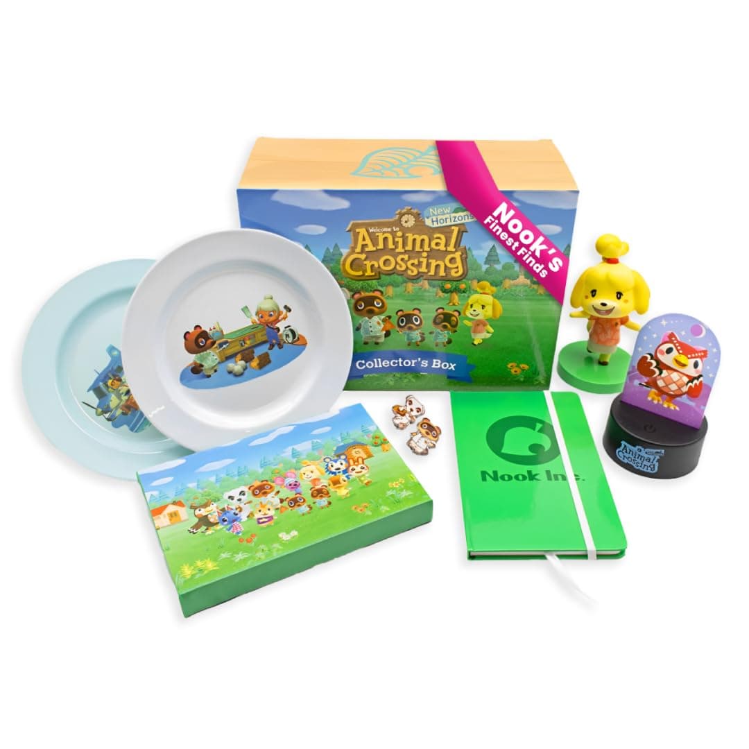 Culture Fly Animal Crossing - New Horizons Collector's Box, Includes 6 Officially Licensed Collectibles from The Popular Game, Exclusive Animal Crossing Merch