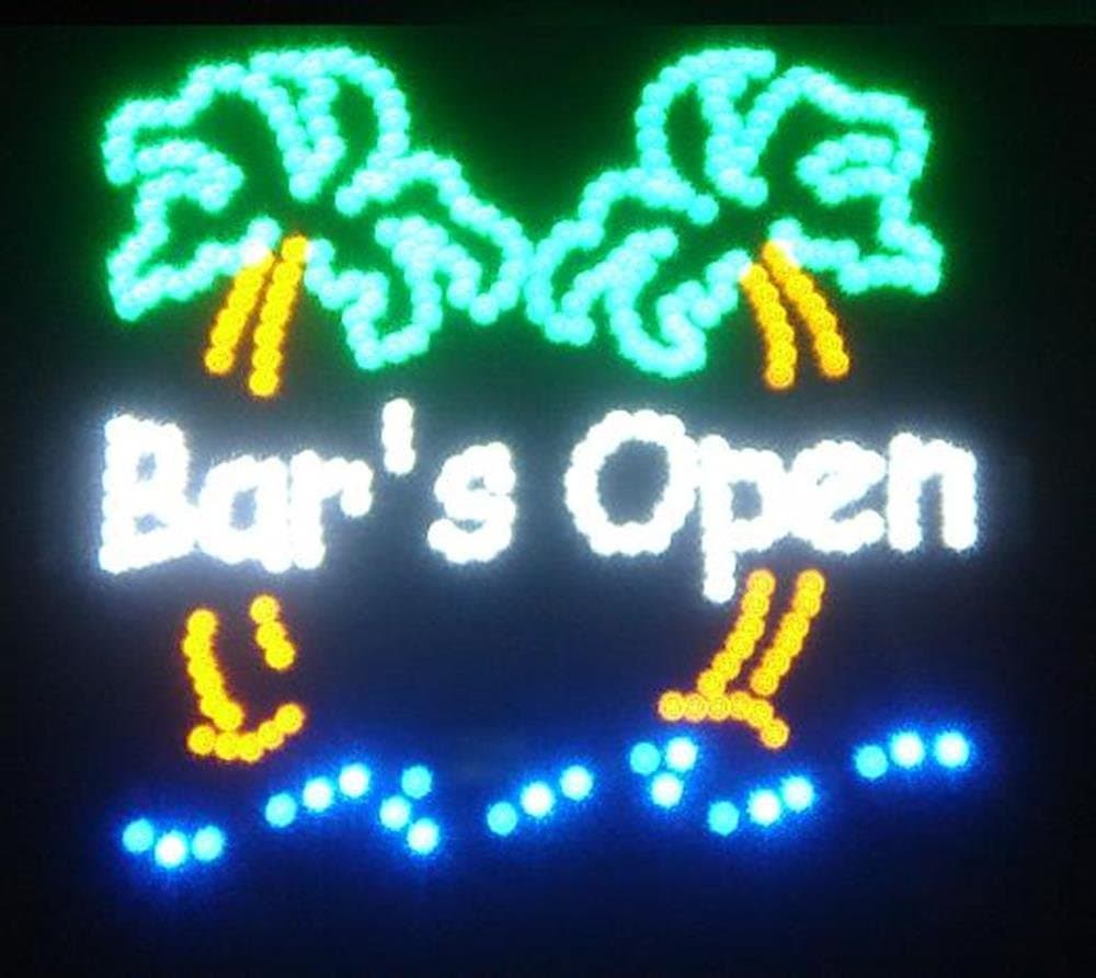 Motion LED Sign - Bar's Open