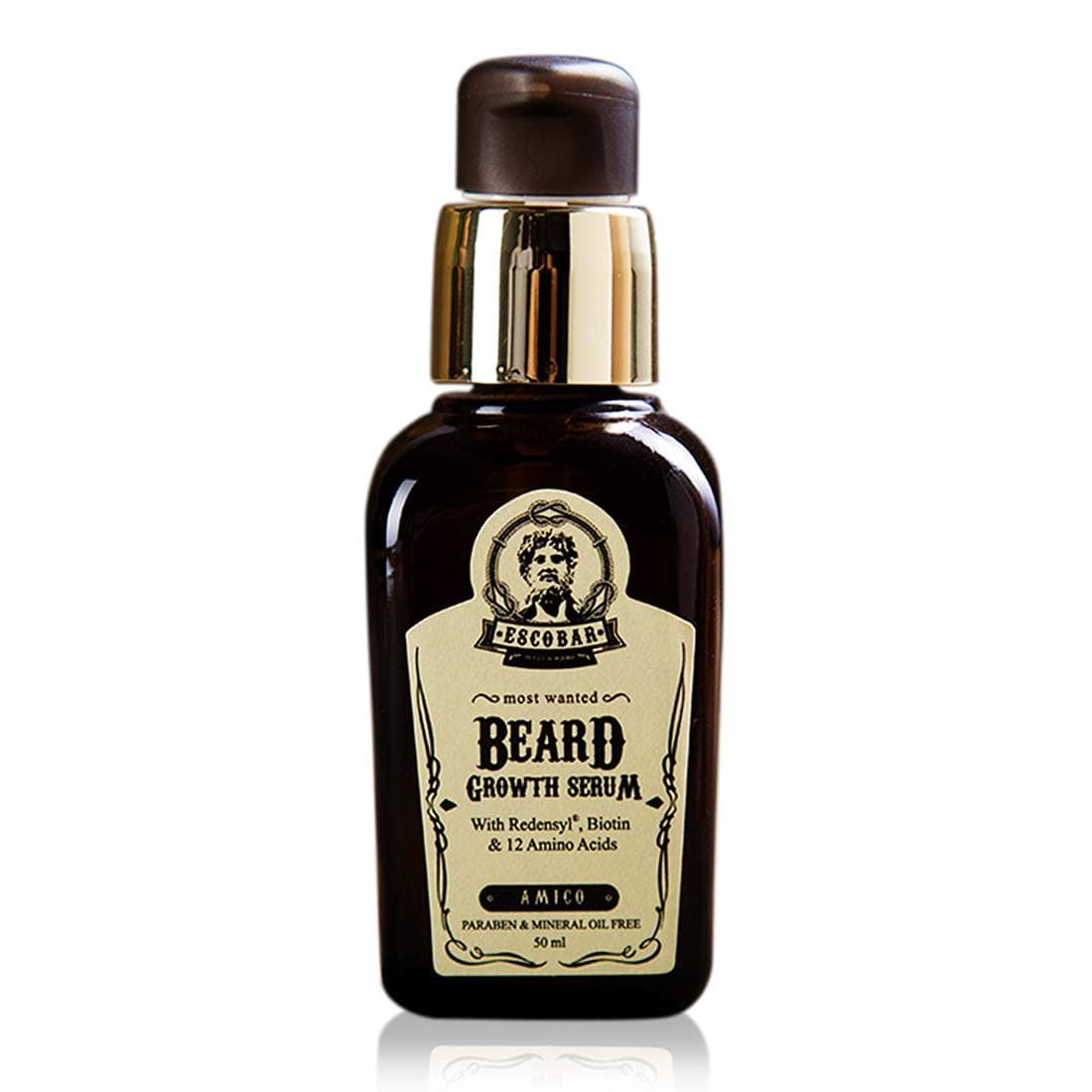ESCOBAR Interpolated With Biotin Beard Growth Serum - Minrels Oil Free (50 ml)