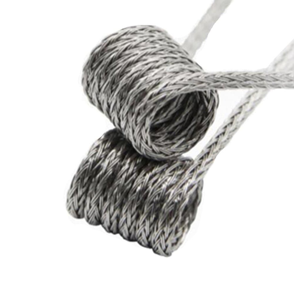 10Pcs Braid Fused Clapton Wire Premade Heating Coil