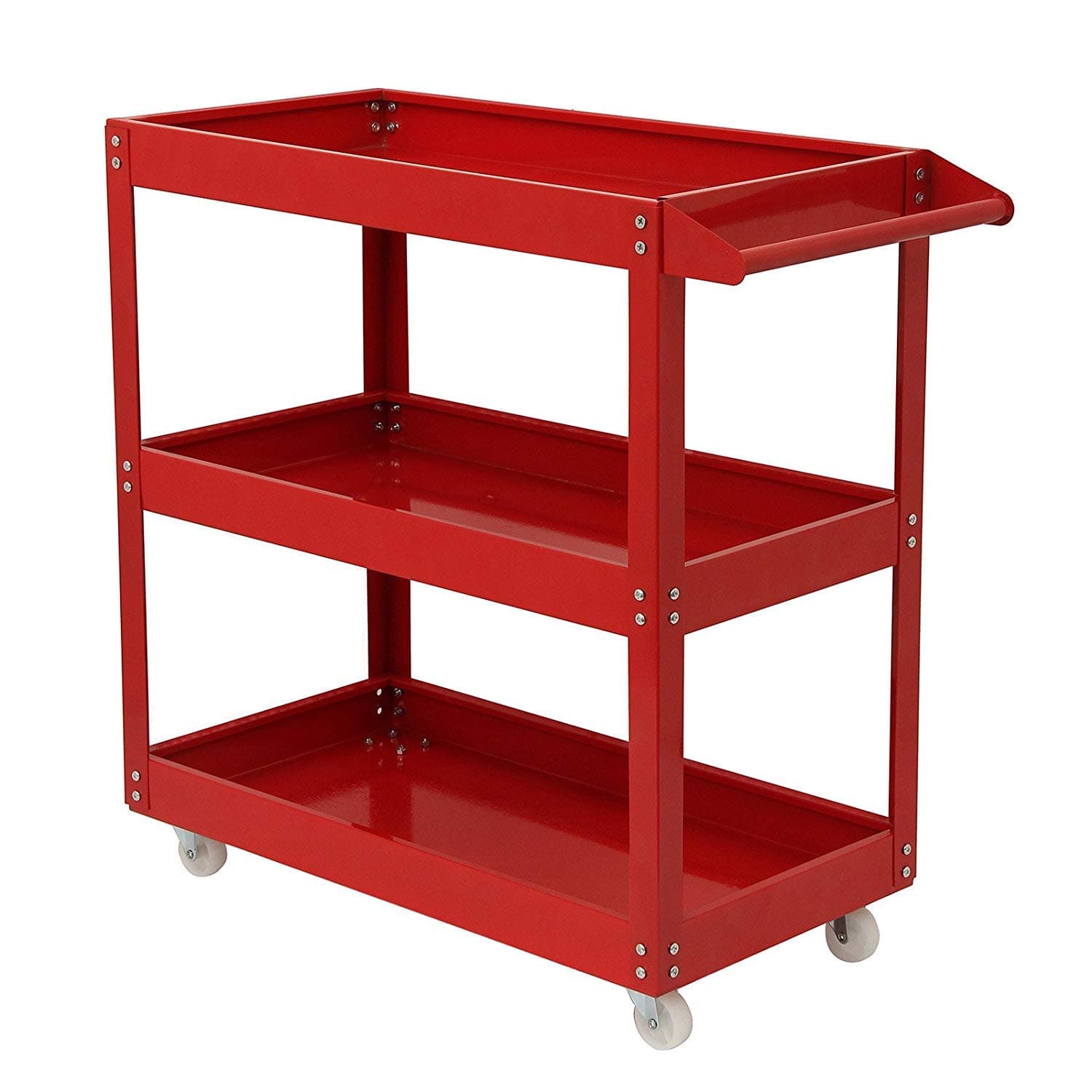 KATHER Tool Cart 3 Tiers Cart Trolley Shelf Heavy Duty Garage Home Workshop DIY Tool Storage Wheel