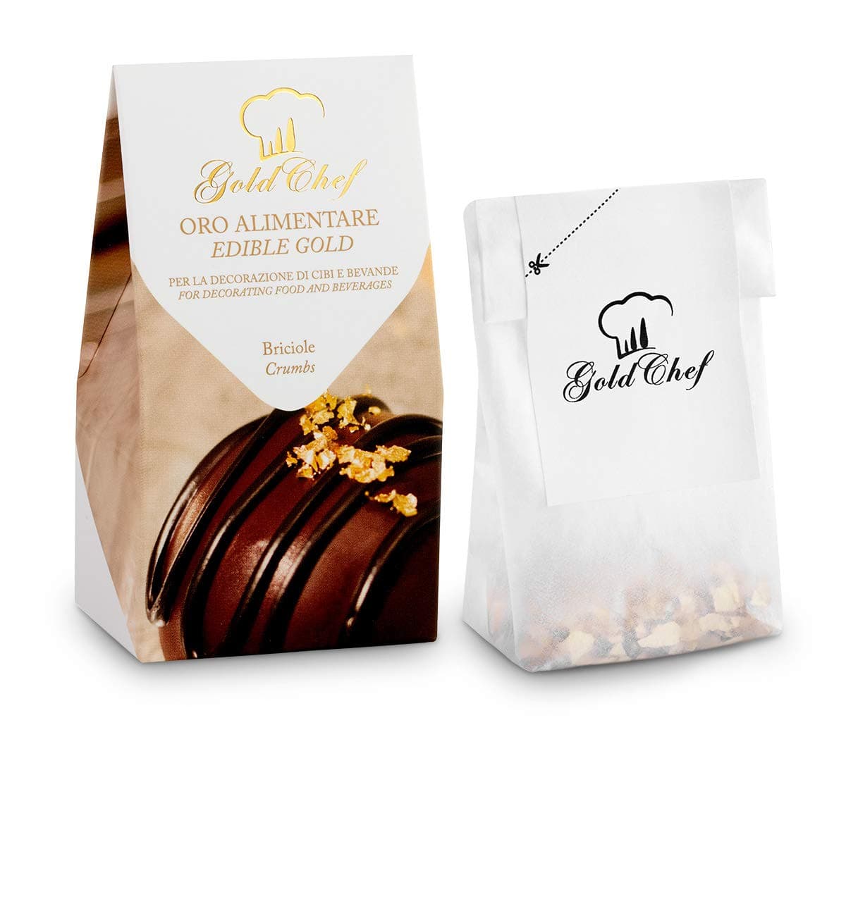 Giusto Manetti Battiloro – GoldChef – Edible Gold Crumbs – in Shaker - 23kt Gold – 100 mg