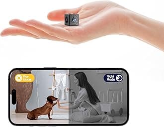 2K HD Hidden Camera - Wireless Mini Spy Camera - Micro WiFi Nanny Cam - Home Security Cameras with Motion Detection and Cloud Storage, App Control