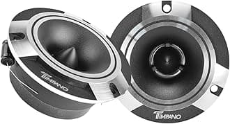 Timpano 2 x TPT-ST2 4" Super Loud Tweeters Silver Titanium Bullet 480 Watts