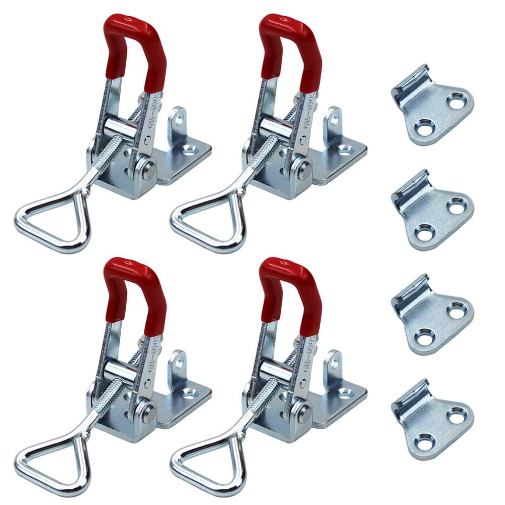 Adjustable Toggle Clamp, 4Pack 550lbs Holding Capacity Heavy Duty 4002 Style Toggle Latch Hasp Clamp