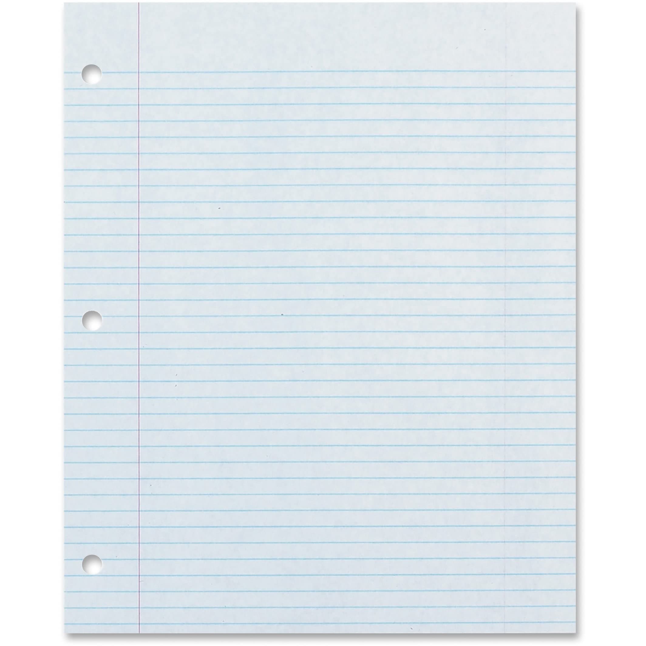 Ecology 2417 Recycled Filler Paper, College Ruling, 1.5" Height, 8.5" Width, 11" Length (Pack of 500),White