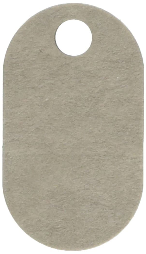 145PTAGS-TG Insulating Fibre Tags, 1" x 1-3/4" x 1/8", Telecom Grey