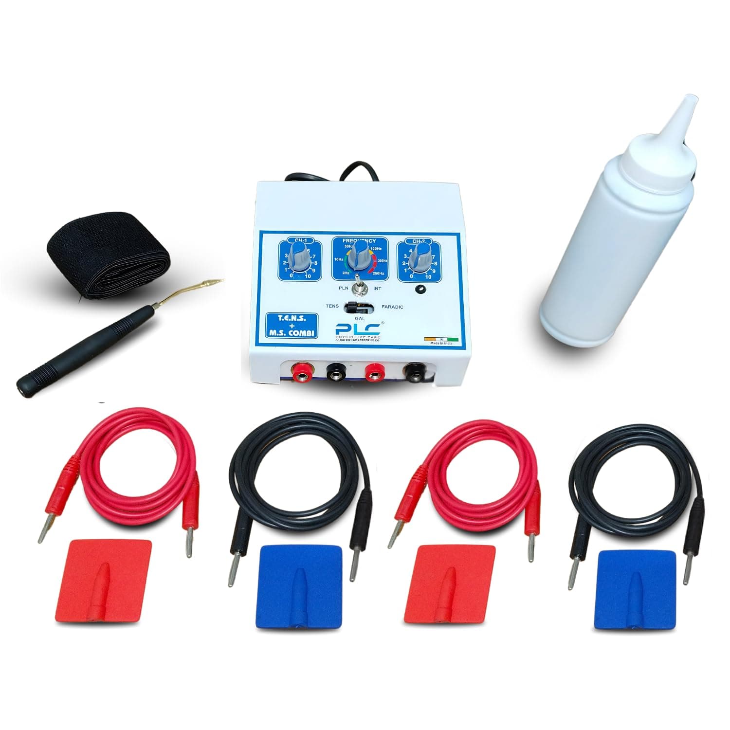 Mini Tens +ms Combination Metal Body Therapy Combo 2 In 1 TENS with MS Mini Machine TENS with 1 year warranty