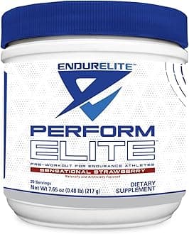 EndurElite Perform Elite- Pre Workout Energy Drink Powder Supplement- Pre-Workout Electrolytes for Endurance Athletes- 20 Servings- Sensational Strawberry