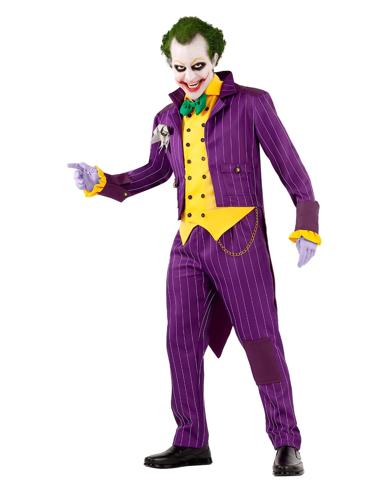 Funidelia Official Joker Arkham City Costume for Men, Joker Suit for Adult, Halloween and Carnival Costumes