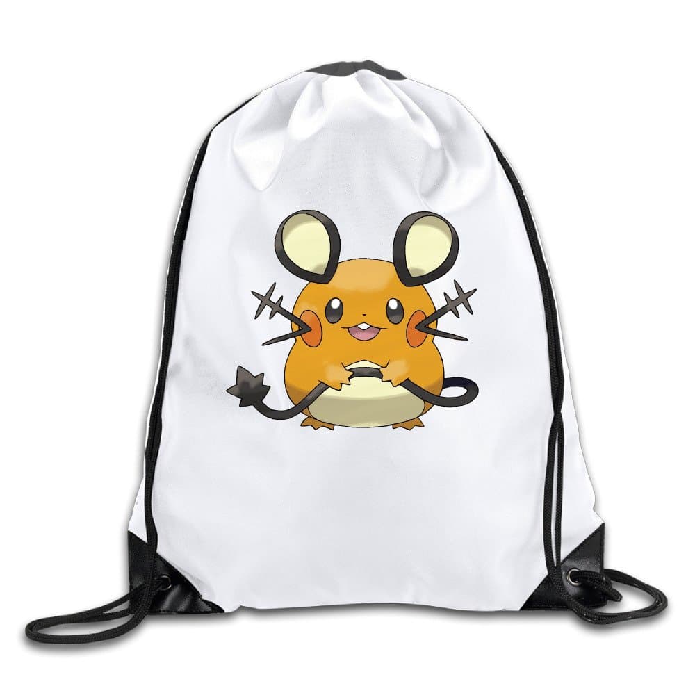 Dedenne Lightweight Drawstring Gift Bags Backpack White Size One Size