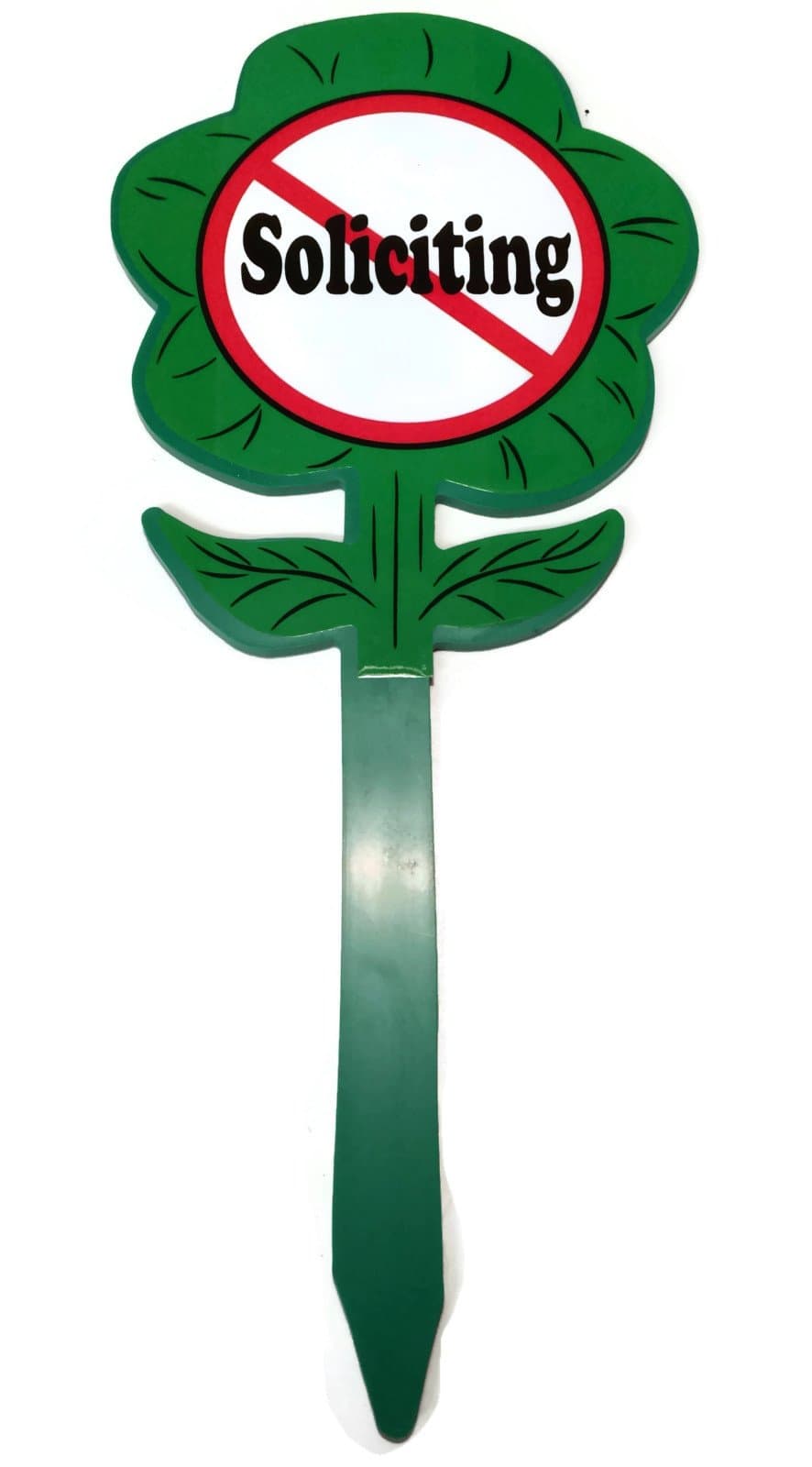 Triluca No Soliciting Yard Sign-by Duke Za Daisy